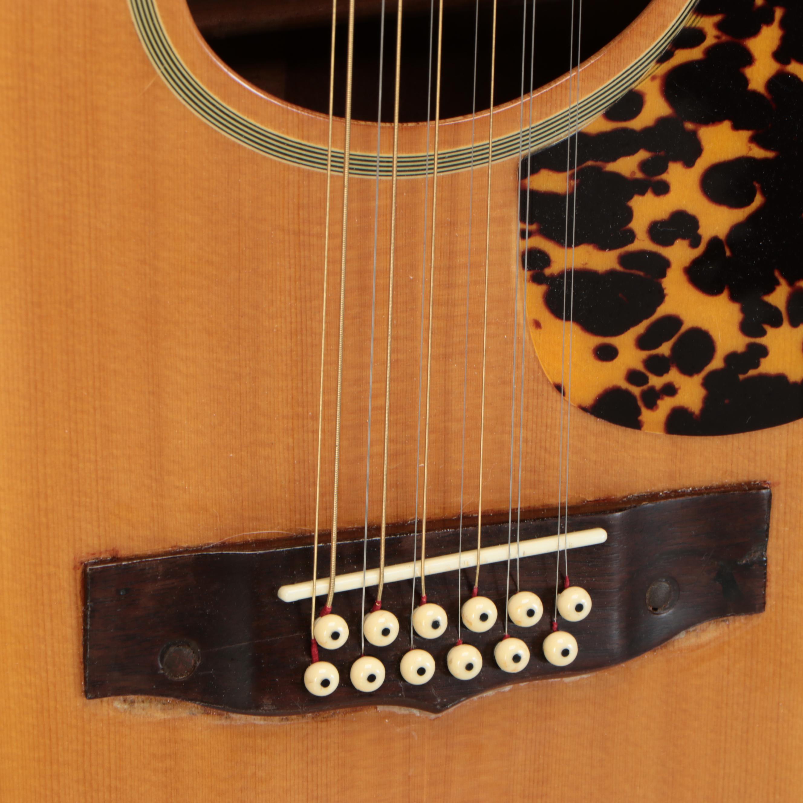 Cort Mahogany and Spruce Top AJ831-12 Acoustic Guitar