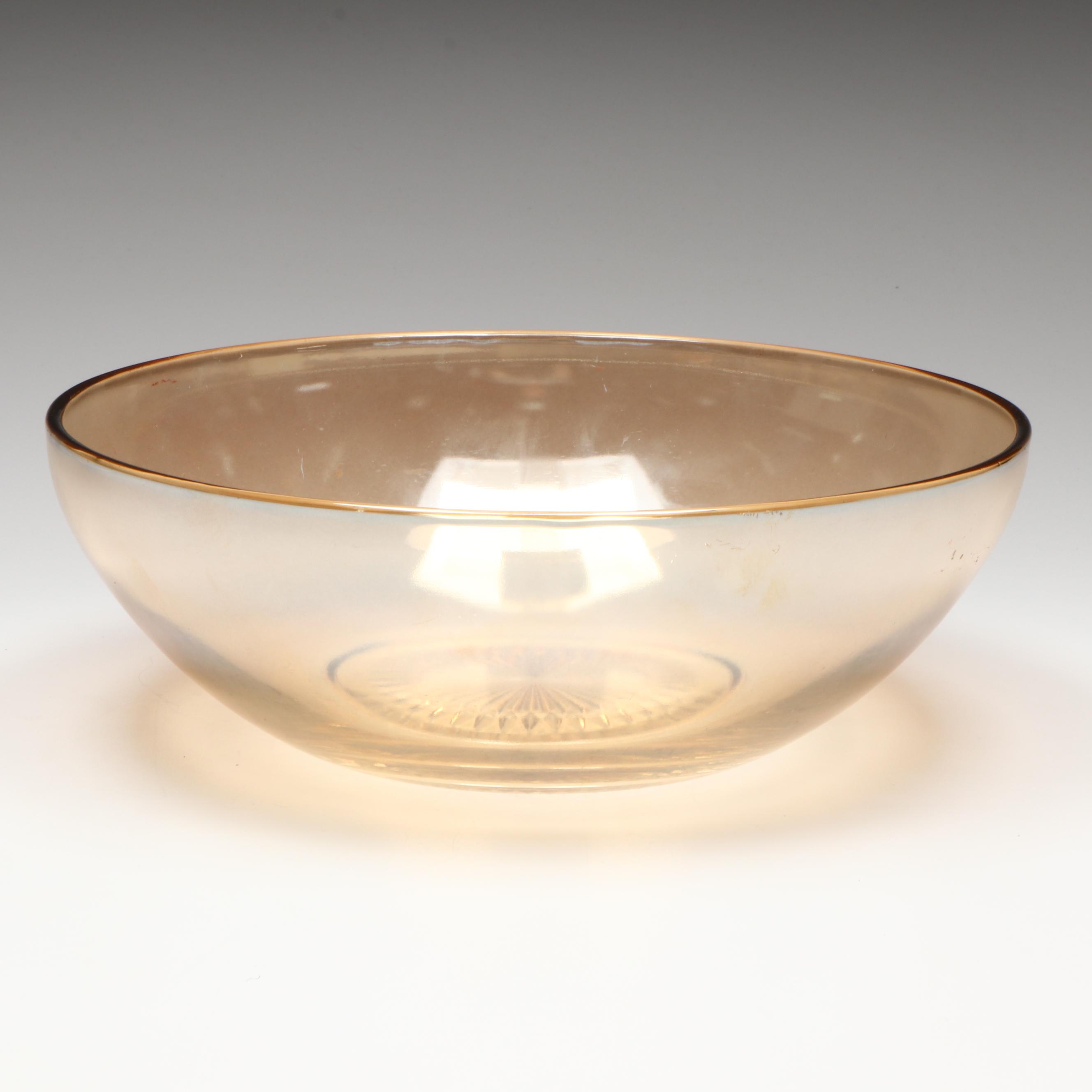 Indiana Glass Blue Carnival Glass Hen on Nest with Jeannette Tableware