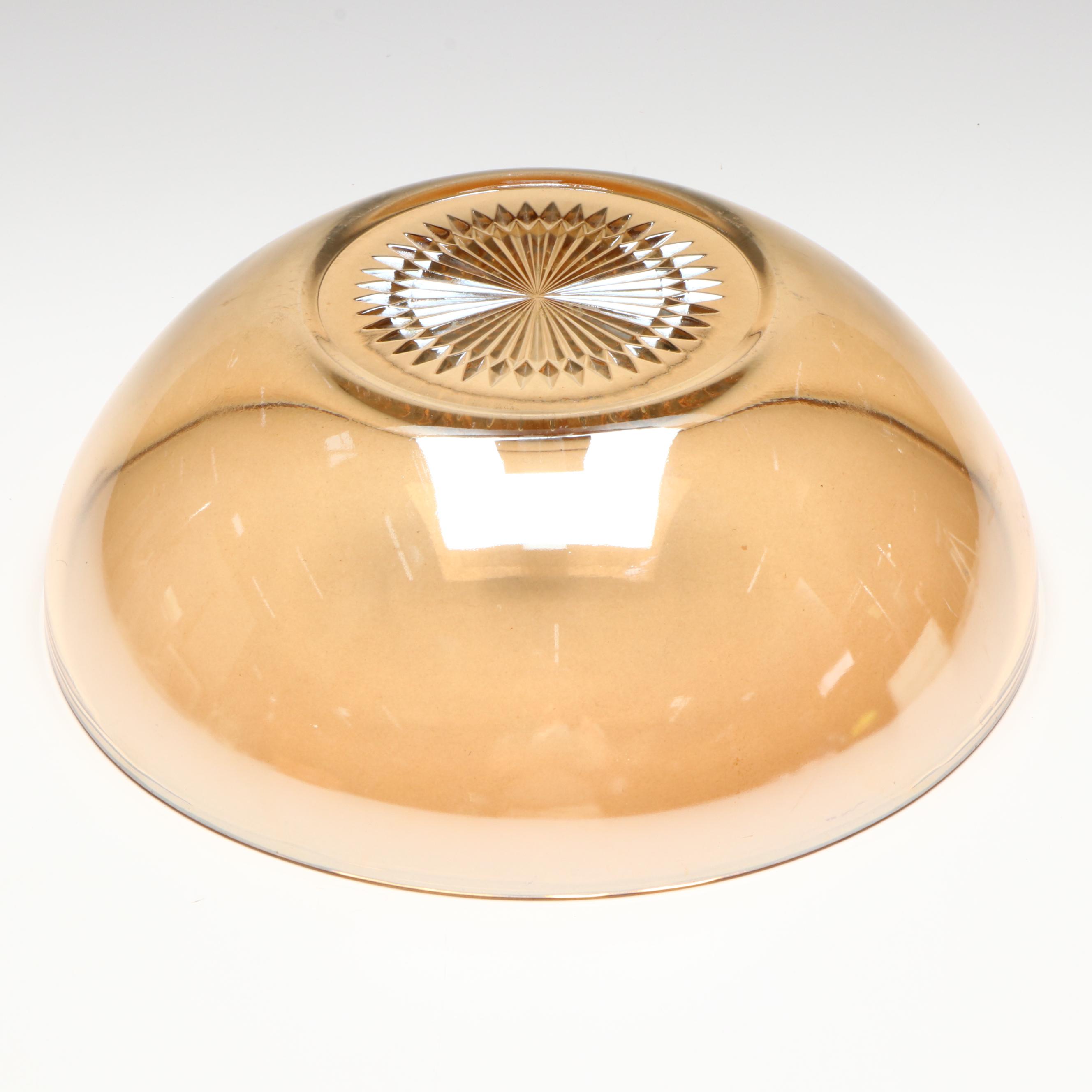 Indiana Glass Blue Carnival Glass Hen on Nest with Jeannette Tableware