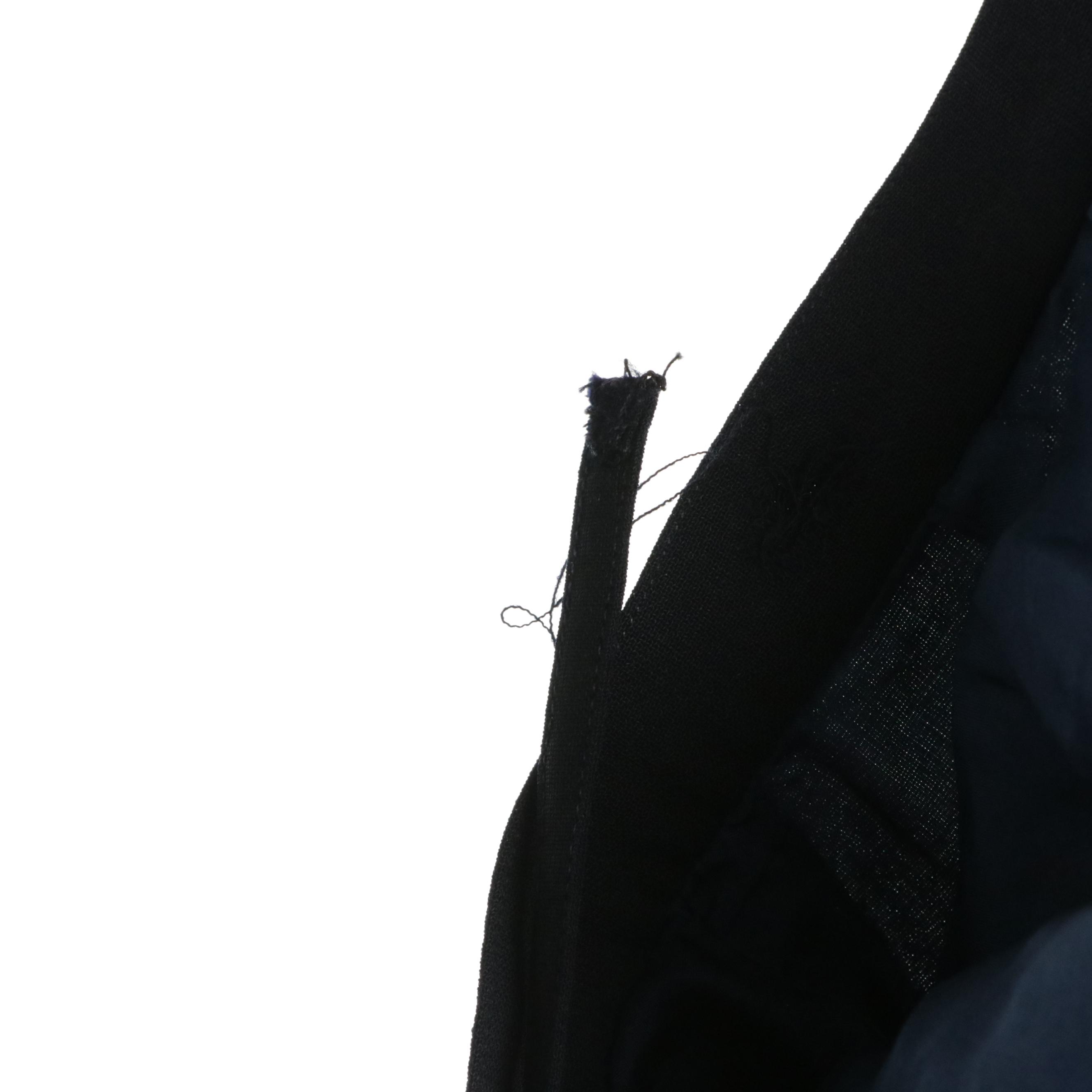 Chanel High Waist Pleated Yoke Skirt in Navy Blue Wool, circa 1970