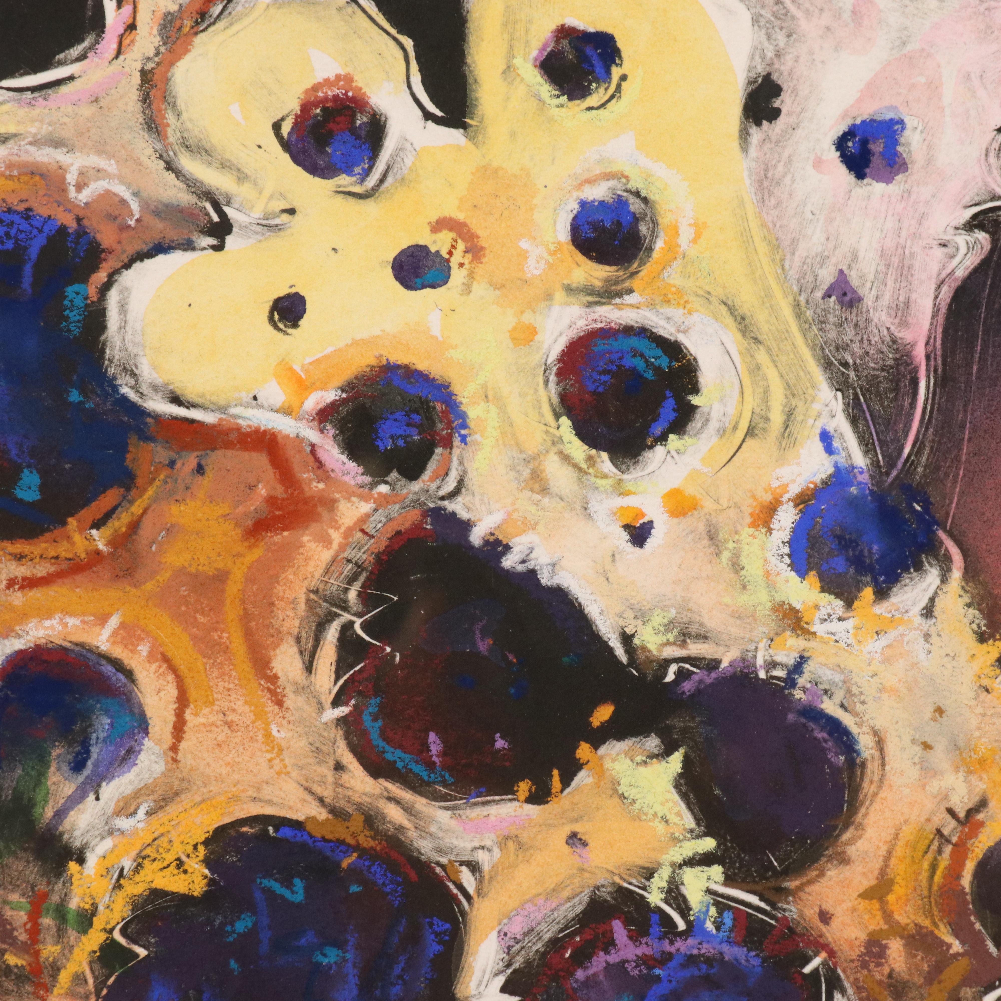 Marsha Heatwole Monoprint "Puma Romp," 2001