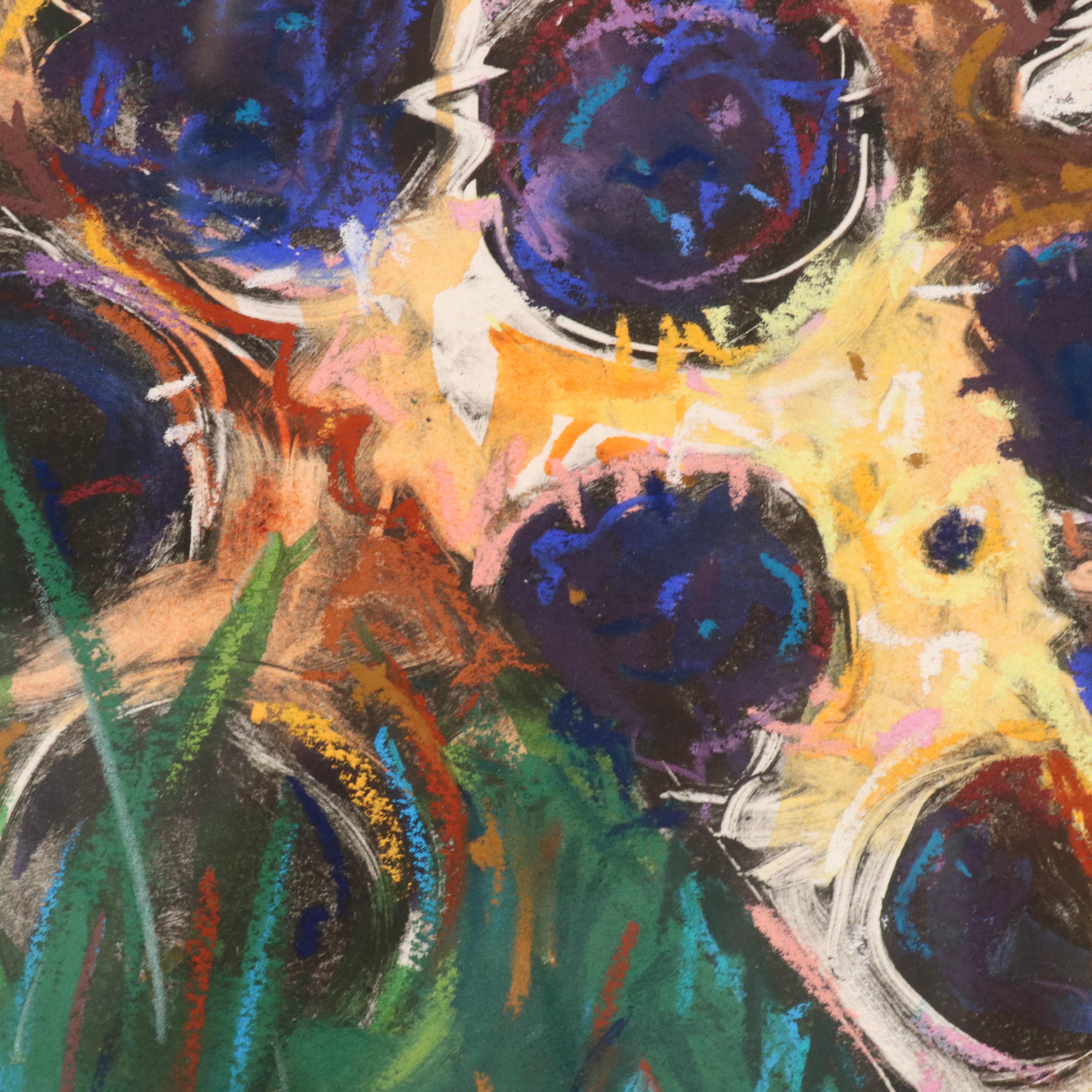 Marsha Heatwole Monoprint "Puma Romp," 2001