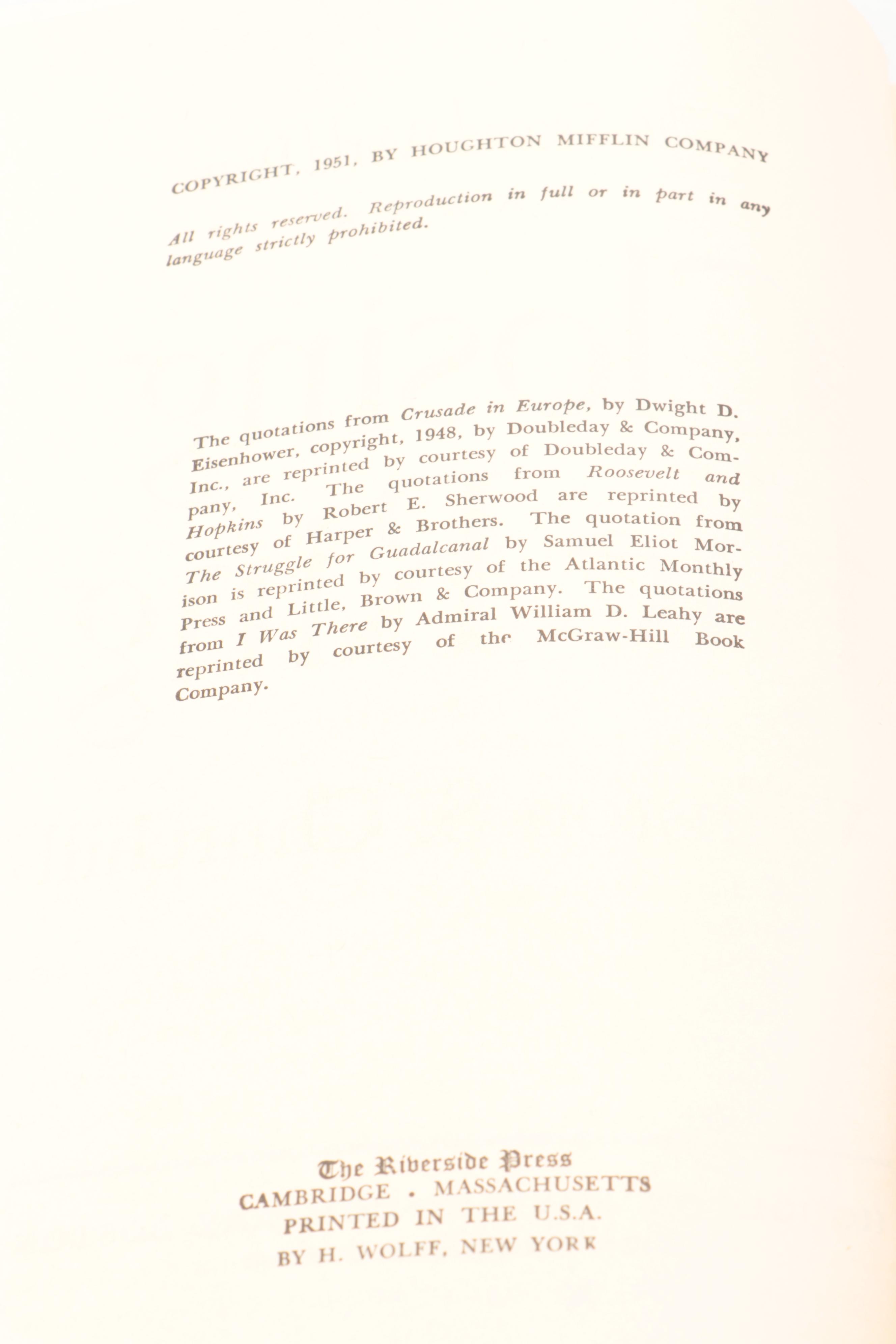 "The Second World War" Six-Volume Set by Winston S. Churchill, Mid-20th Century