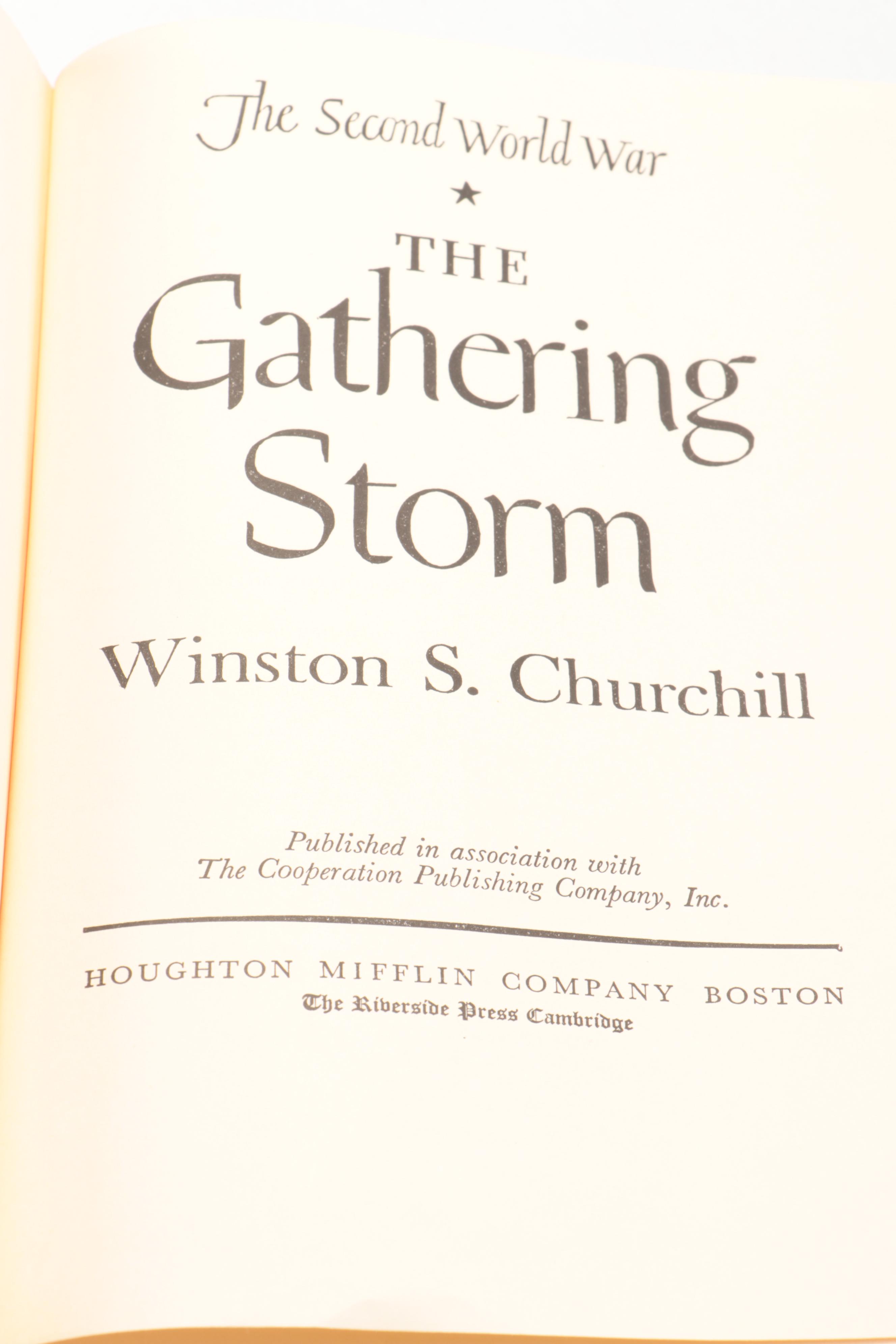 "The Second World War" Six-Volume Set by Winston S. Churchill, Mid-20th Century