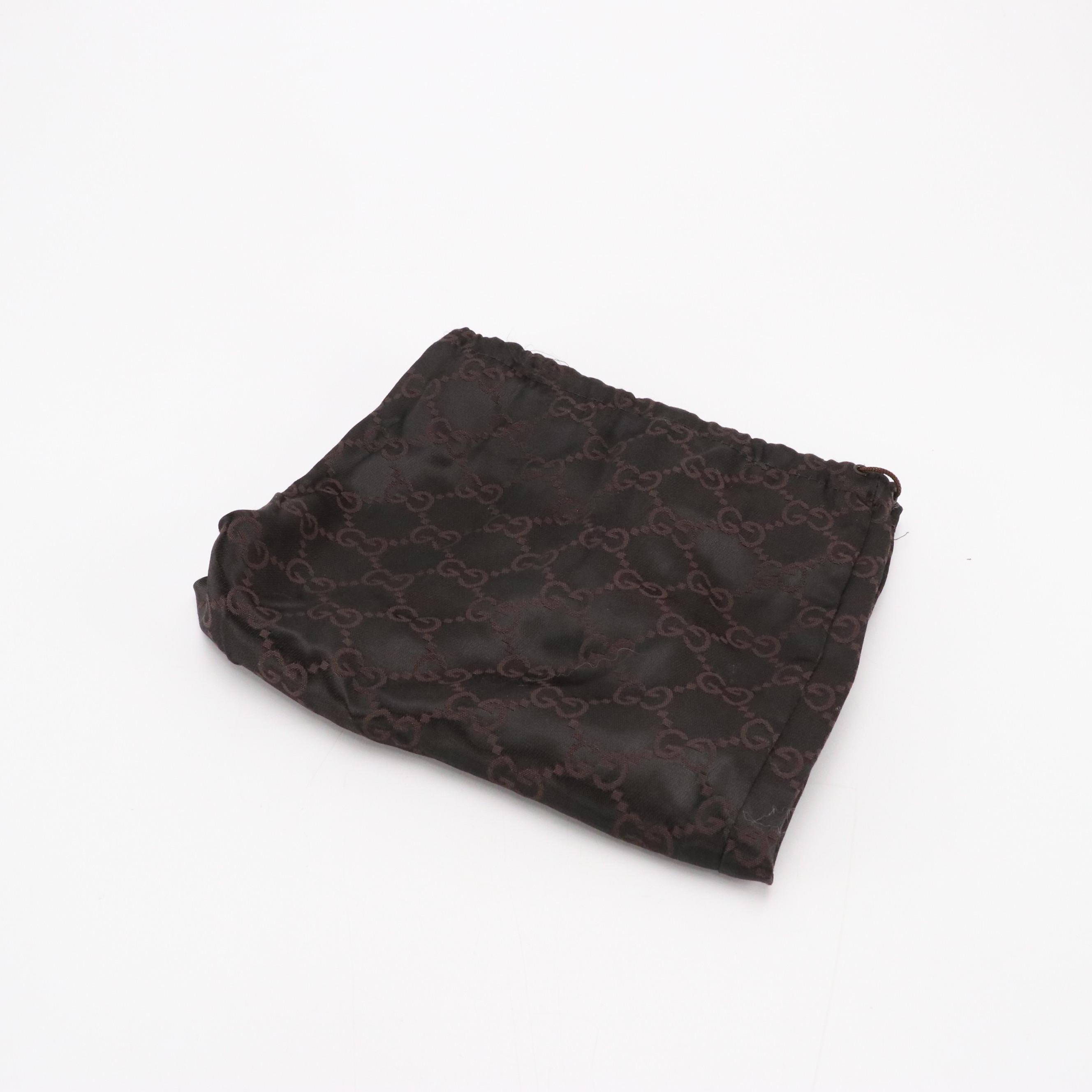 Gucci Black Leather Top Handle Shoulder Bag with Contrast Running Stitch