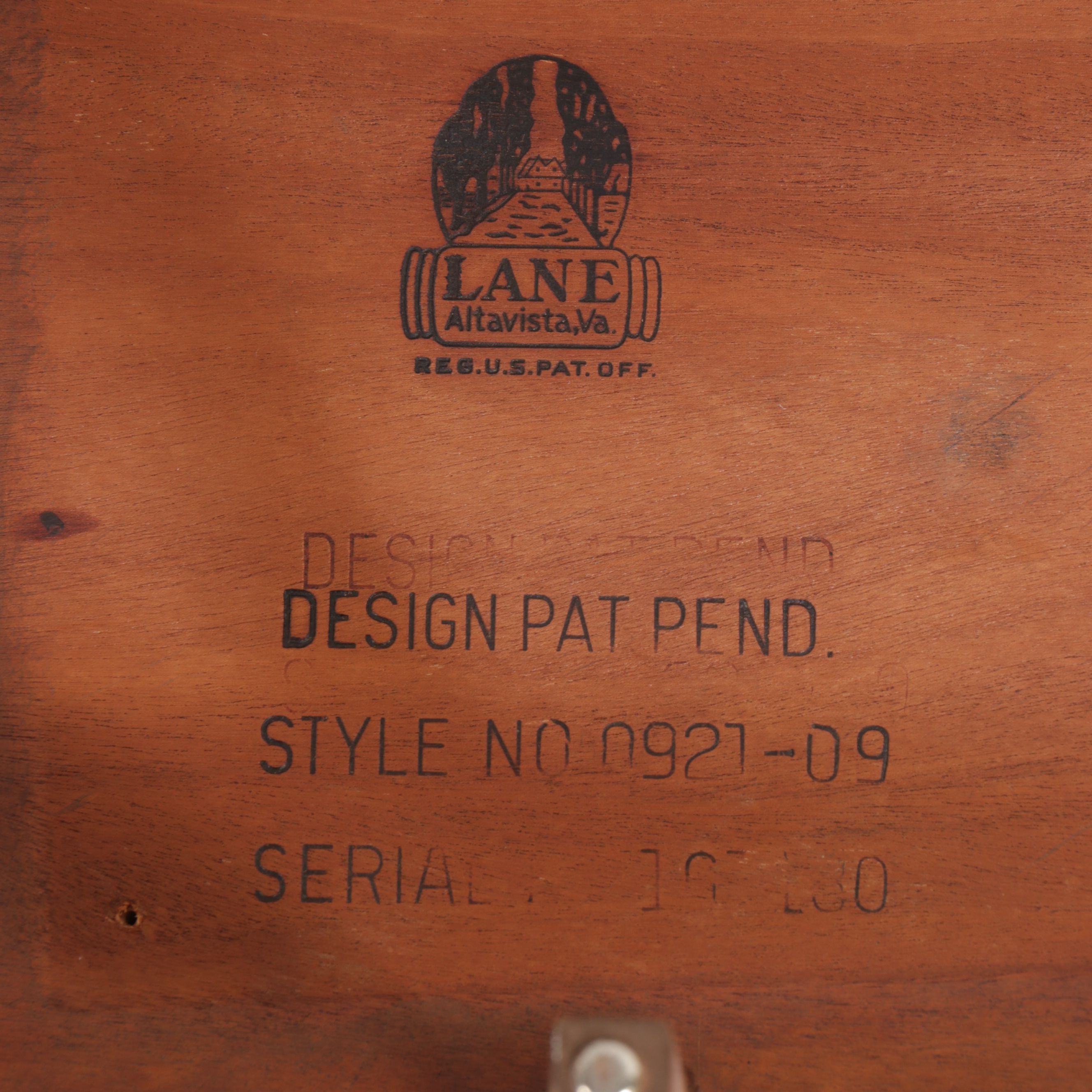 Lane Mid Century Modern Walnut Long Coffee Table