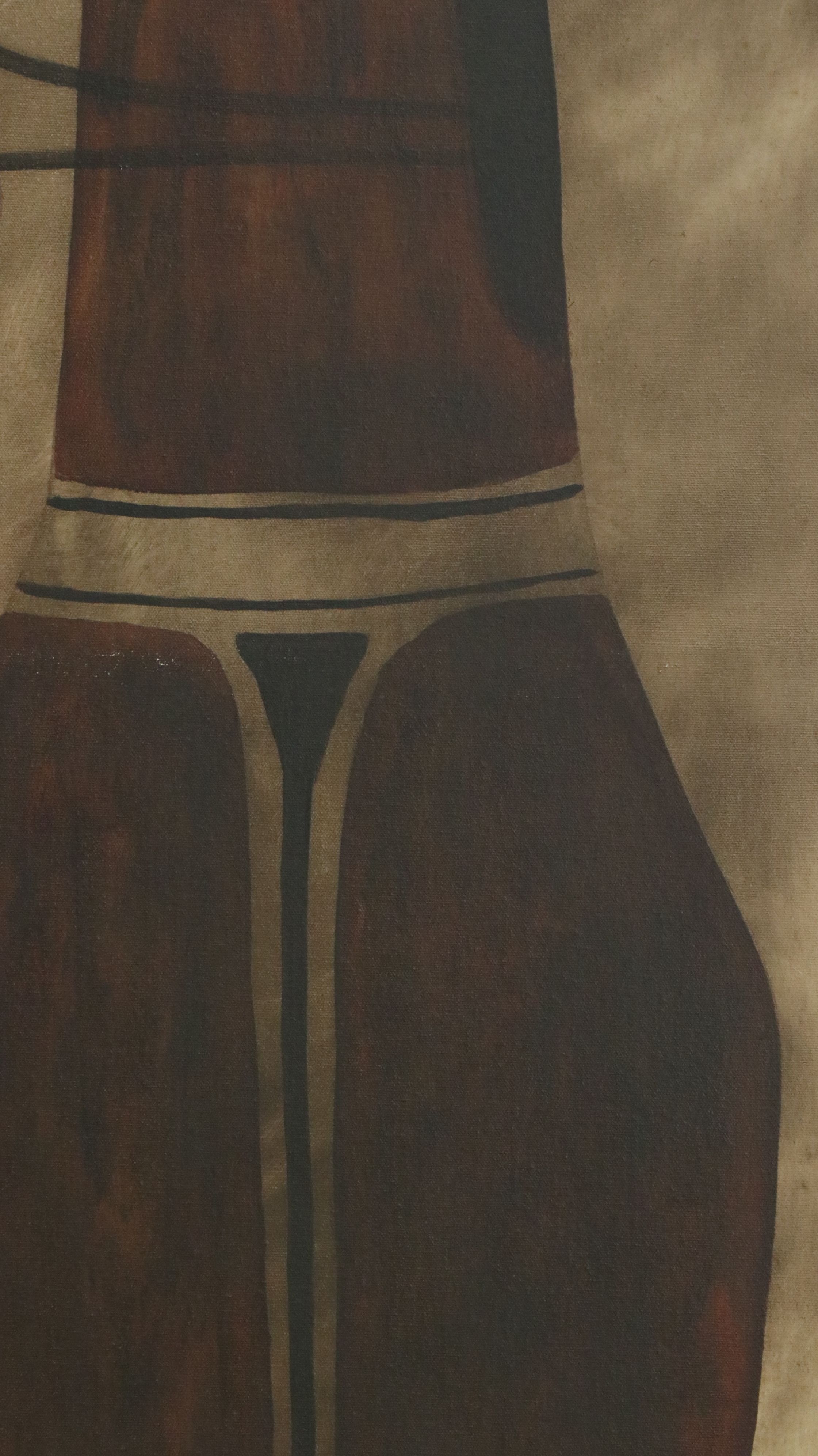 Acrylic Diptych of Stylized Horses, 21st Century