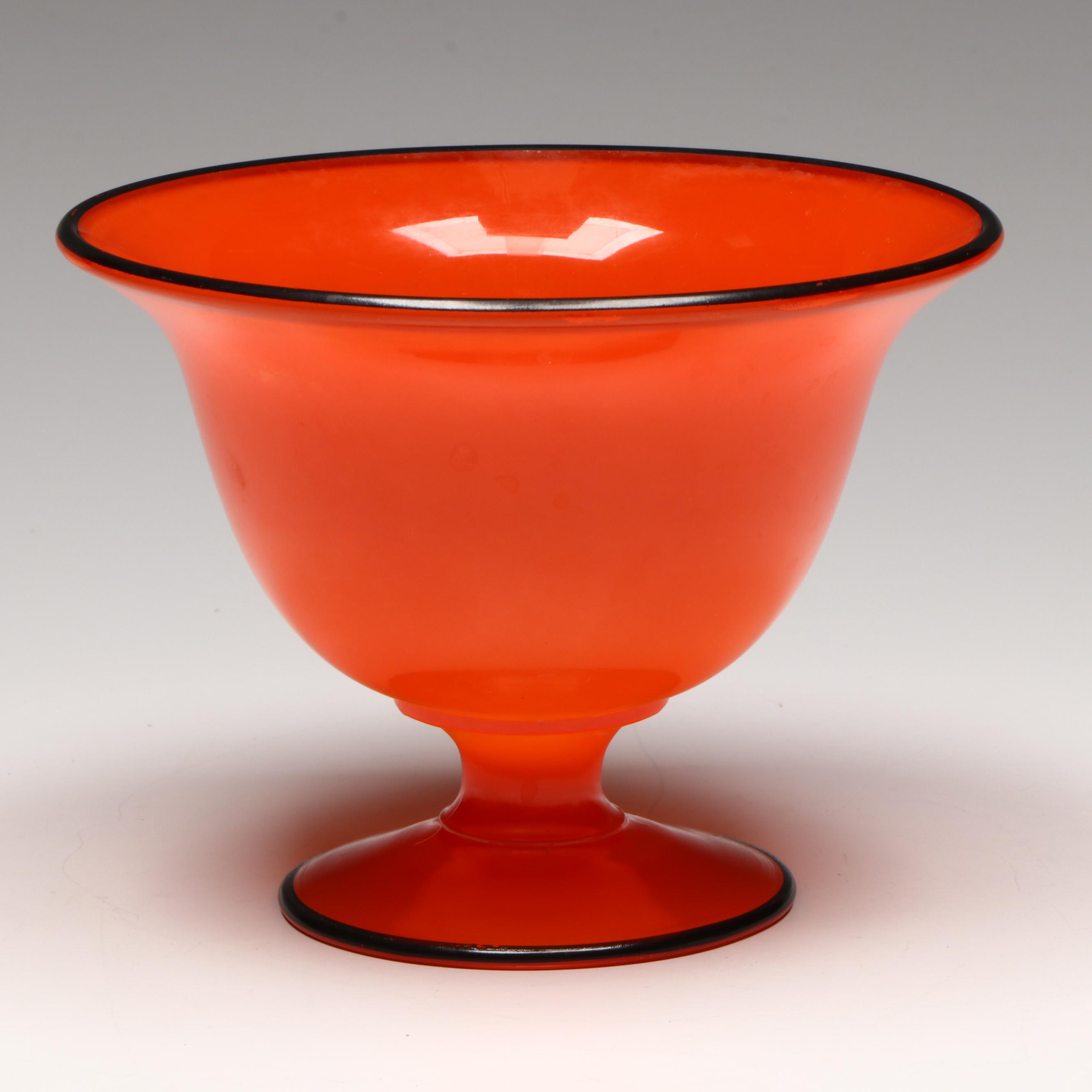 Art Deco Style Glass Bowl and Tidbit Tray with Other Steak Knives and Flatware