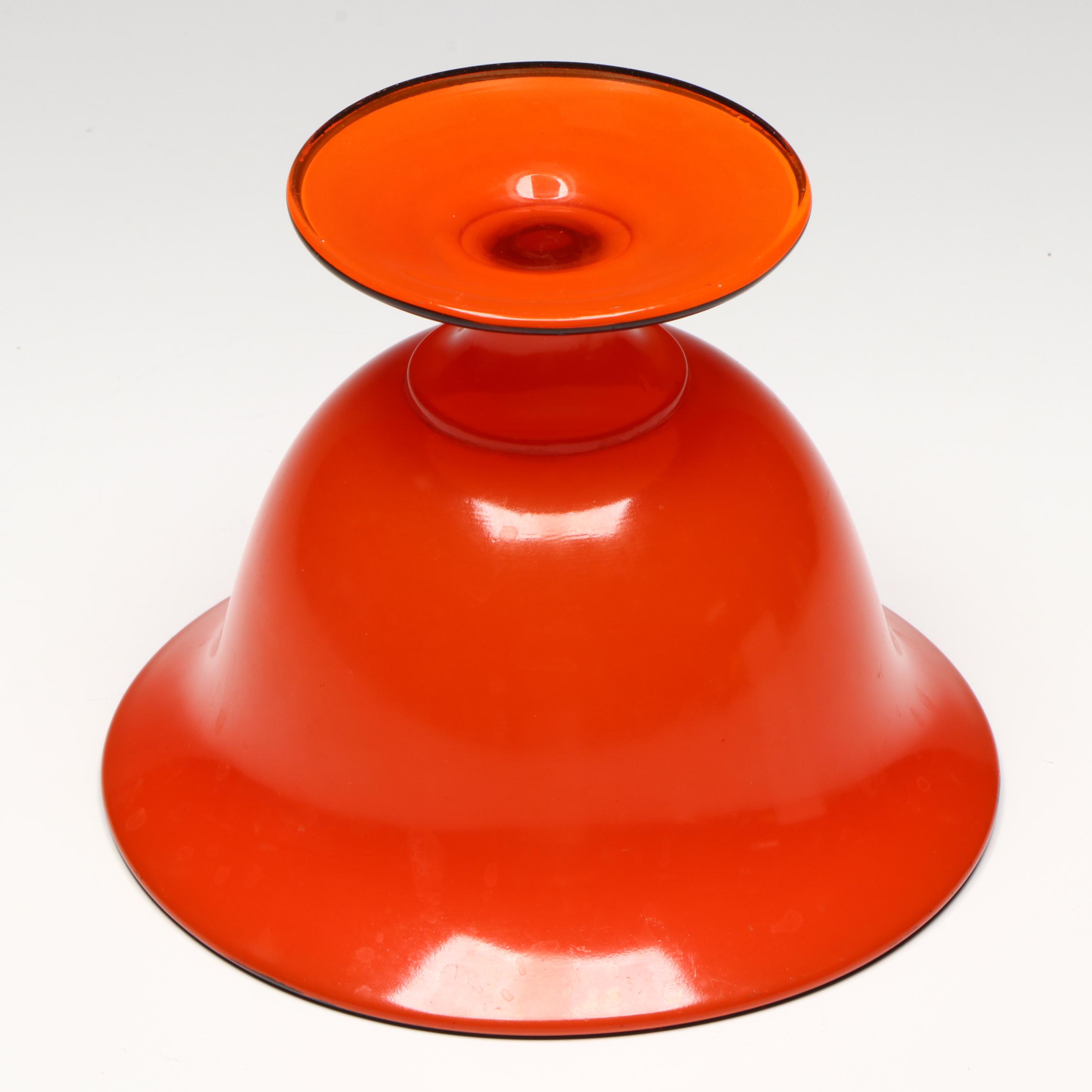 Art Deco Style Glass Bowl and Tidbit Tray with Other Steak Knives and Flatware