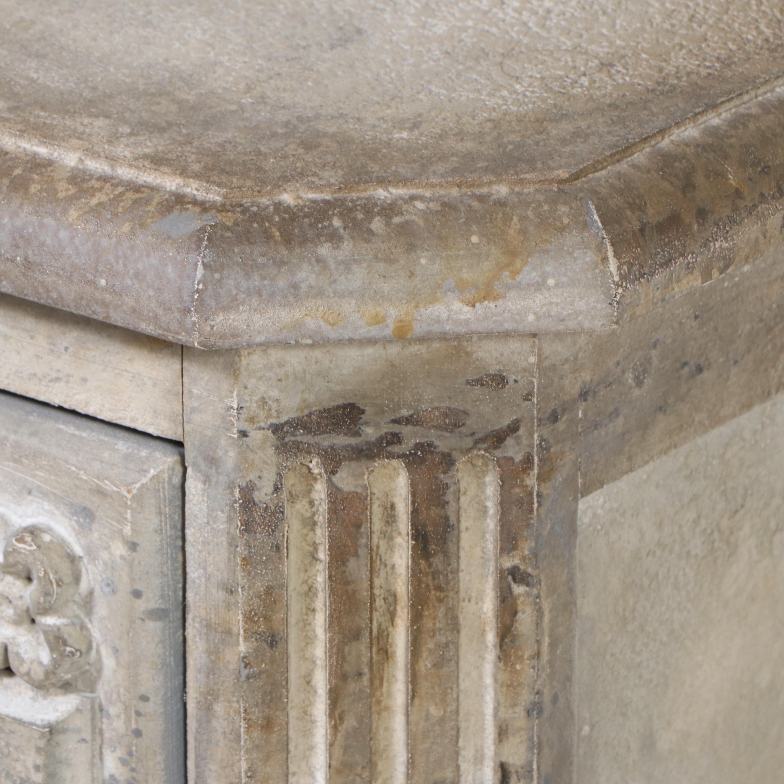 French Provincial Style White-Finished Three-Drawer Chest, 21st Century
