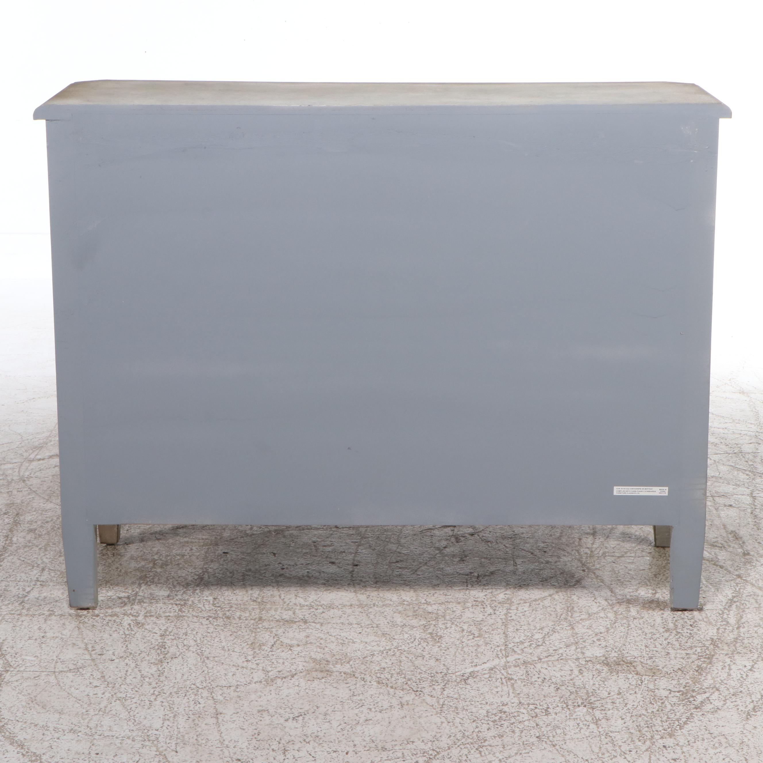 French Provincial Style White-Finished Three-Drawer Chest, 21st Century