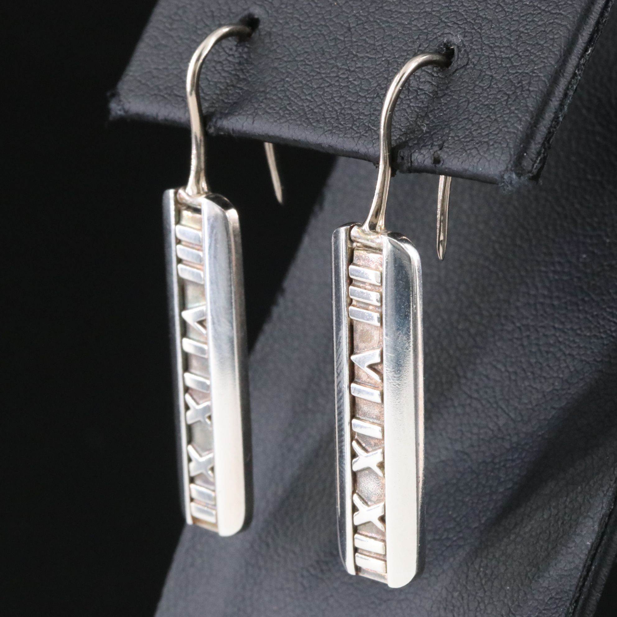 Tiffany & Co. Atlas Sterling Bar Earrings