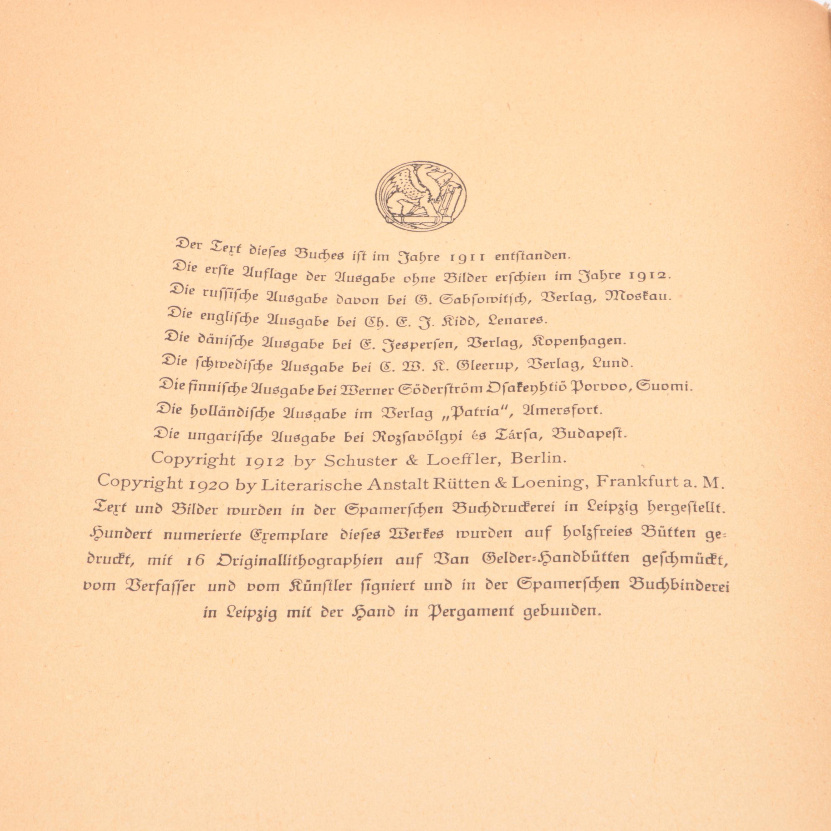 "Die Biene Maia und ihre Ubenteuer" by Waldemar Bonsels, 1920