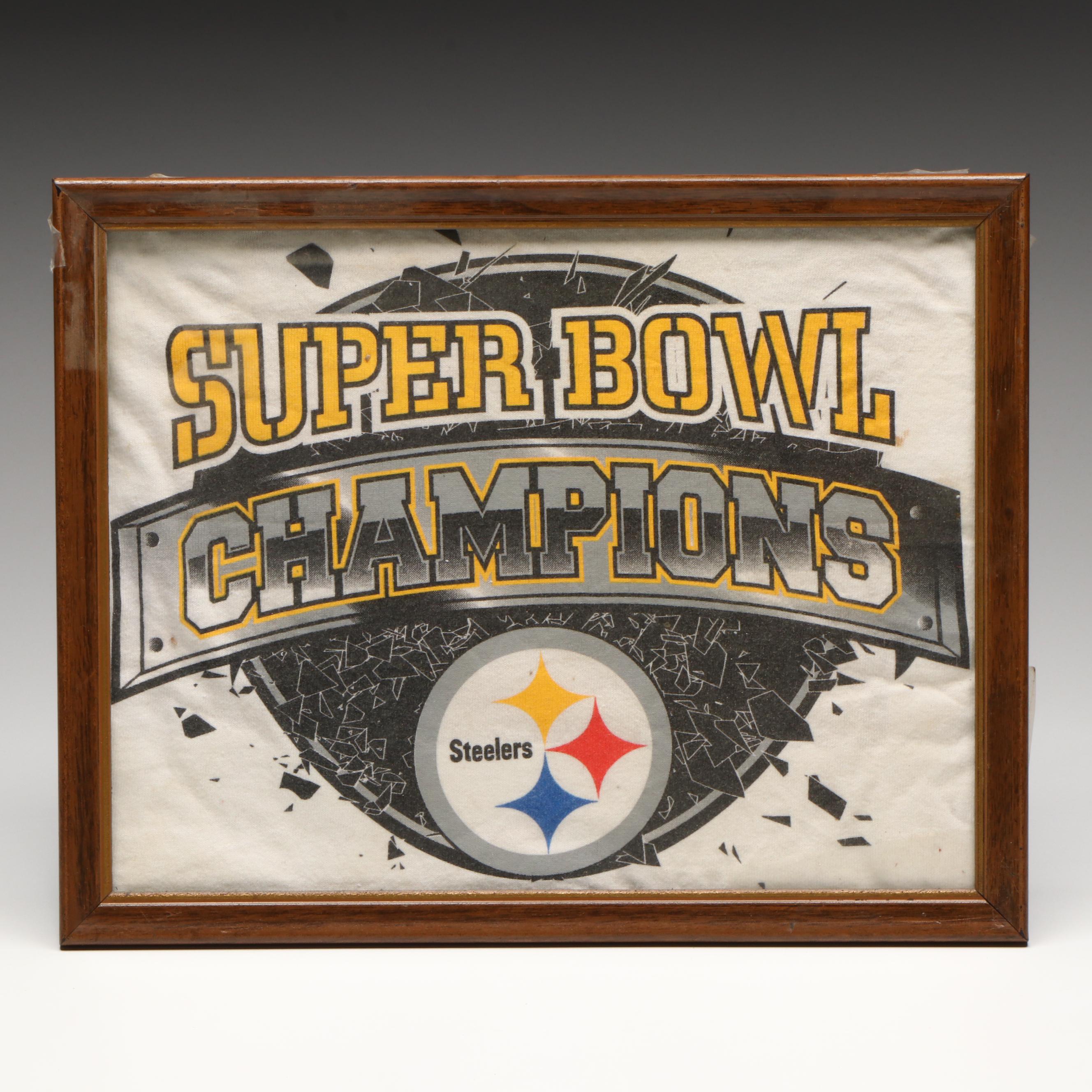 Pittsburgh Steelers Old Fashioned Glasses and Framed Wall Décor