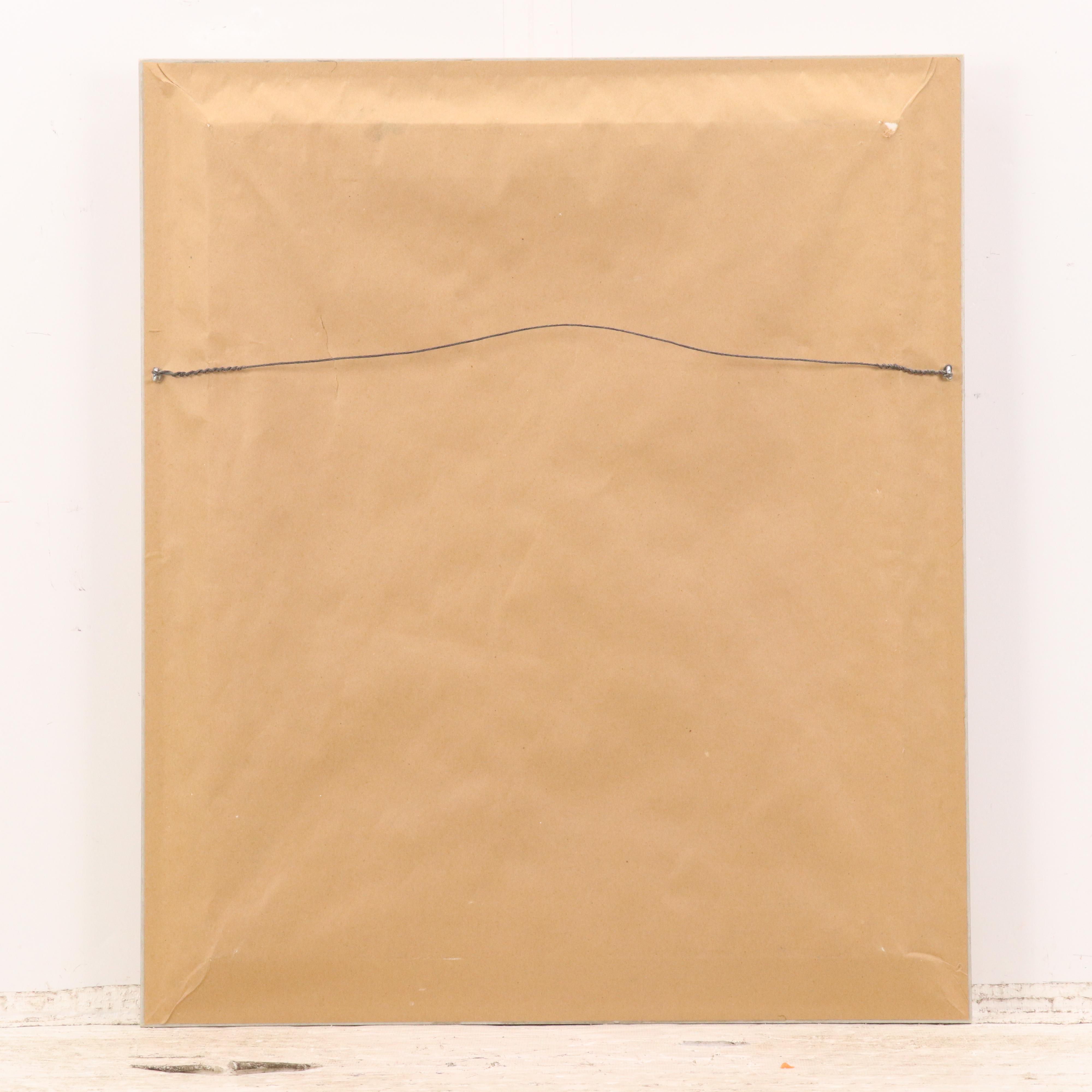 Acrylic Portrait Painting of Woman with Cat