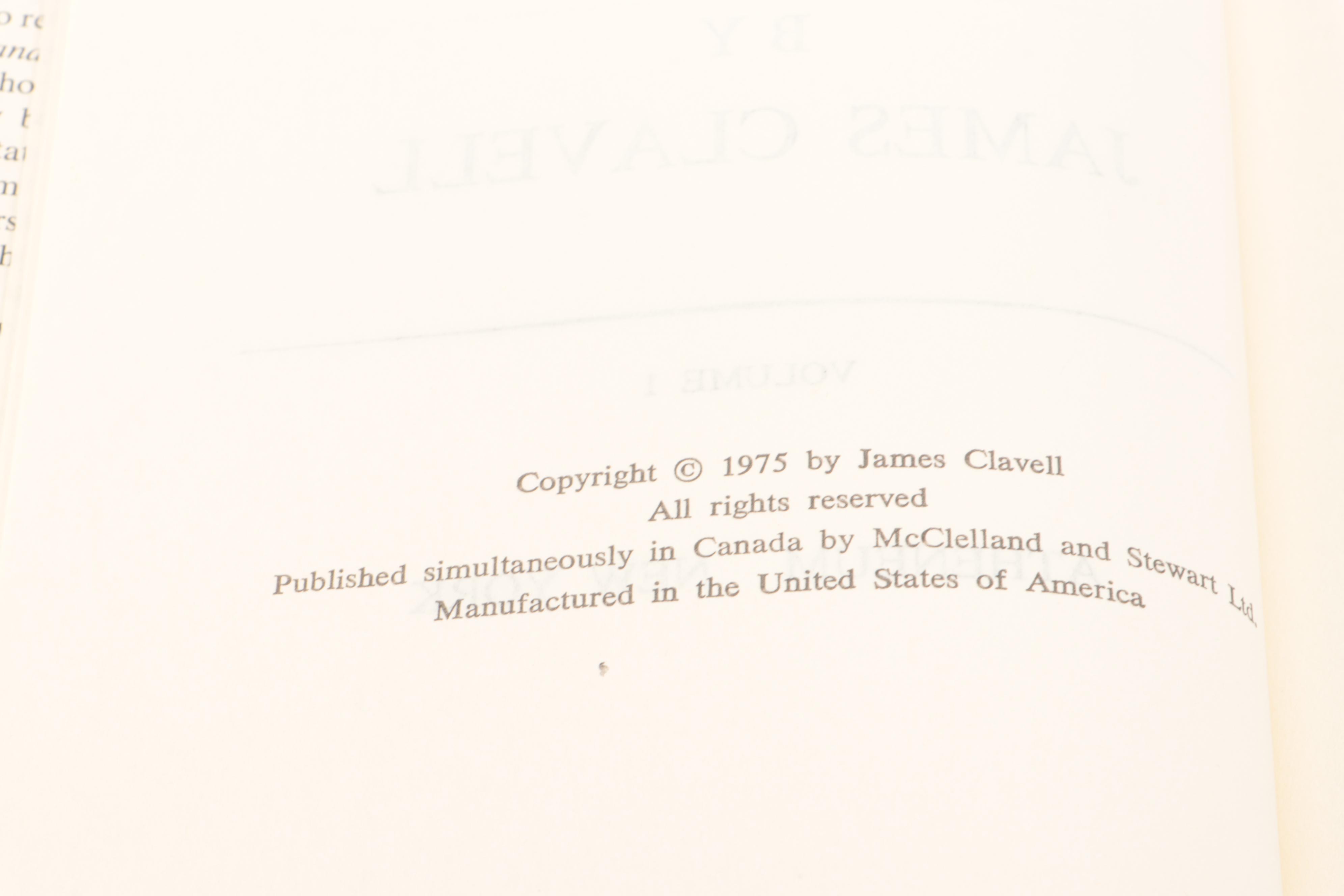 Book Club Edition "Shōgun" Volume 1-2 by James Clavell