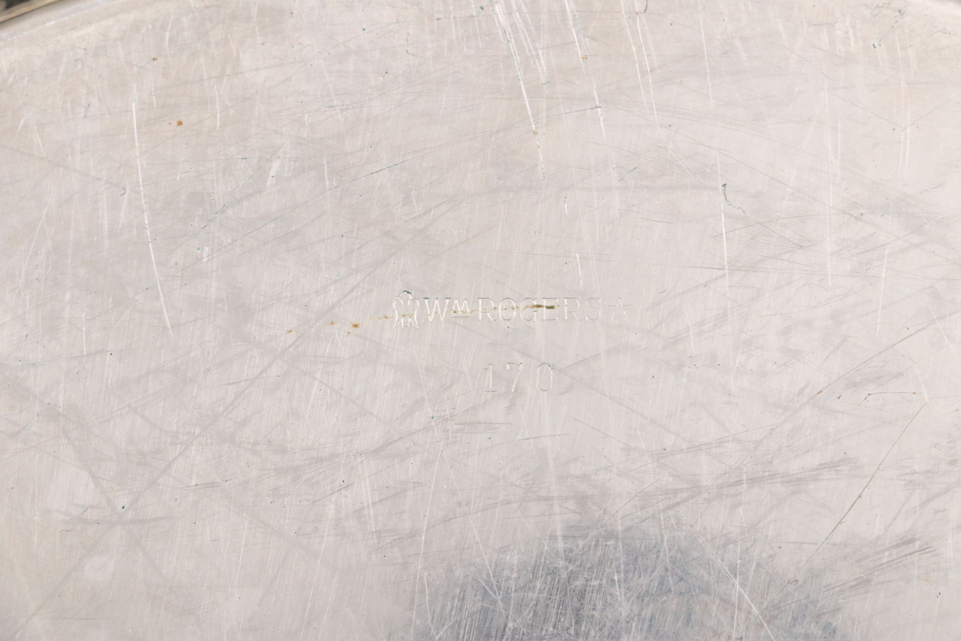 Pierced Casserole Dish with Silver Plate Chip and Dips, Trays and Nut Bowl