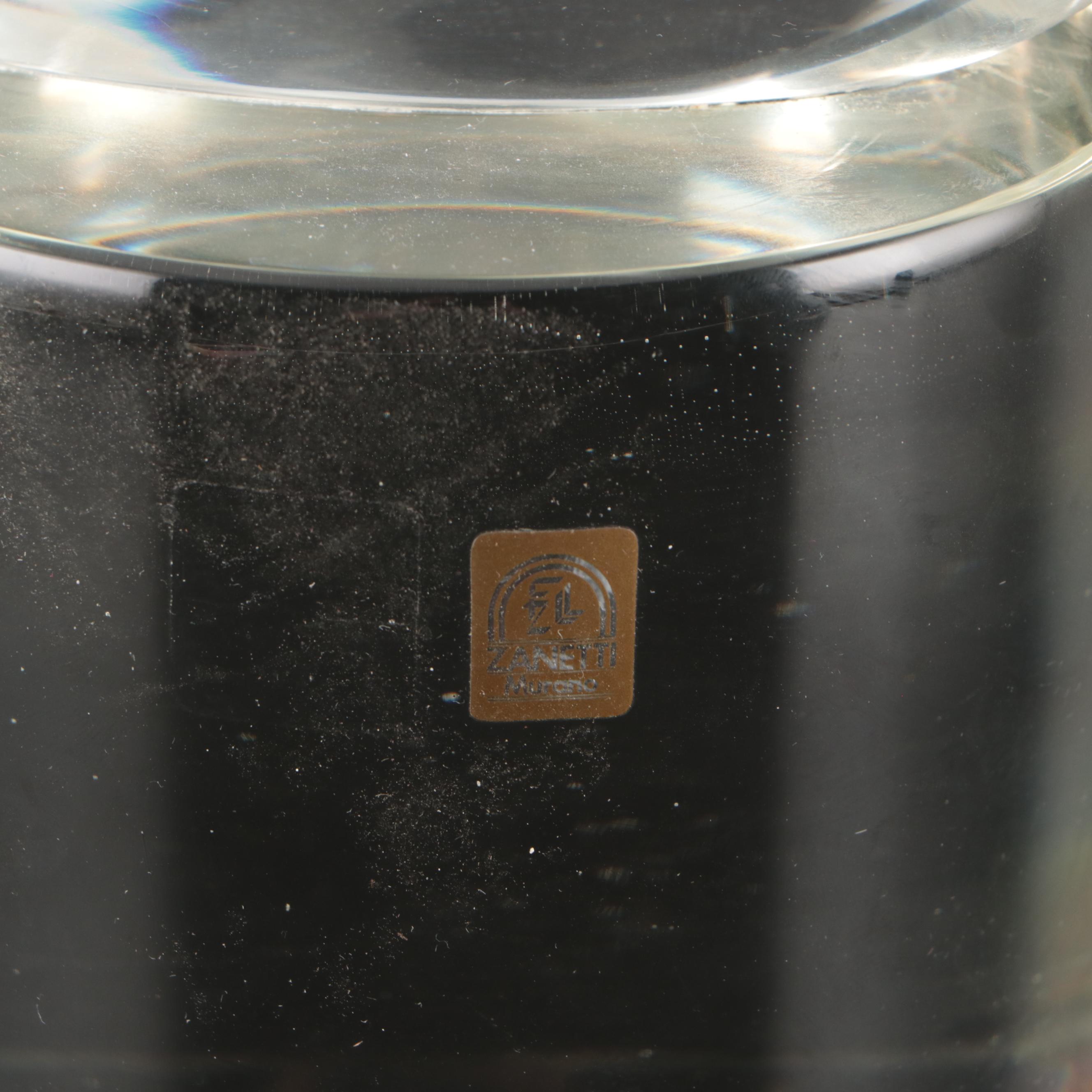 Oscar Zanetti Murano Mother and Child Art Glass Sculpture