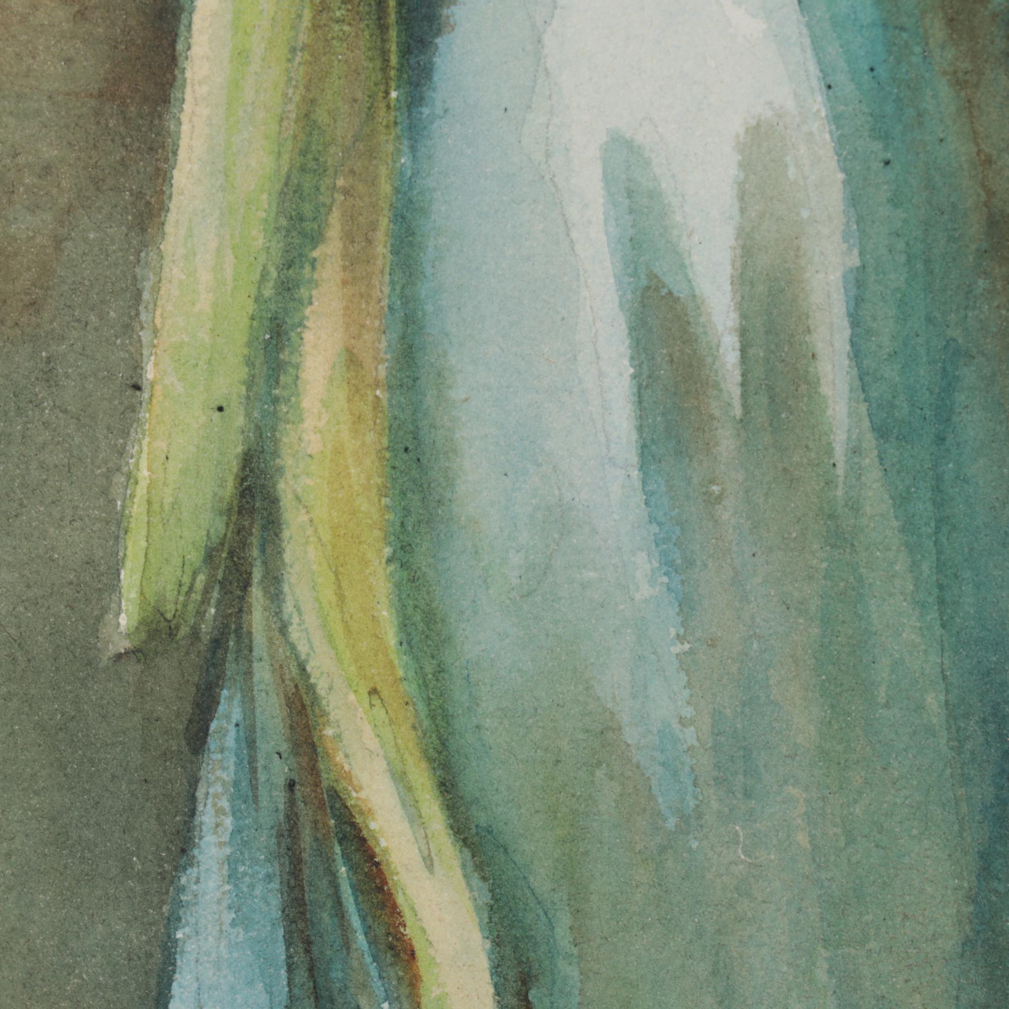 M.G. Myers Watercolor Painting After Maud Stumm "Young Mother", Mid-20th Century