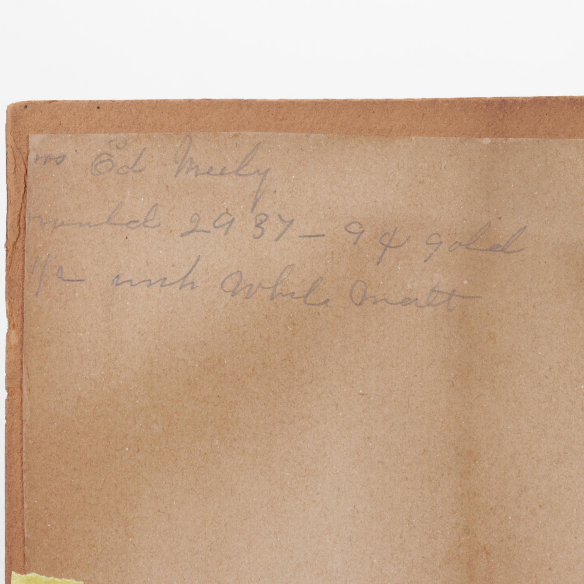 M.G. Myers Watercolor Painting After Maud Stumm "Young Mother", Mid-20th Century