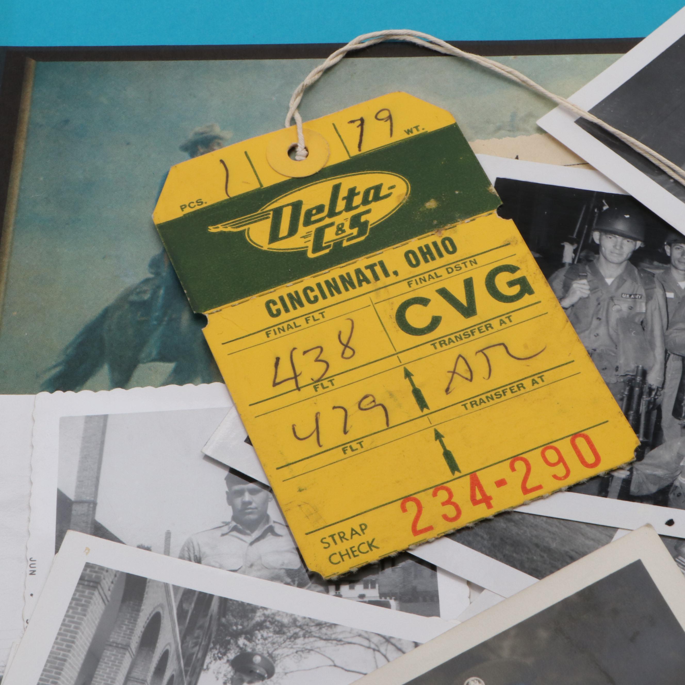 U.S. Army Training Center Fort Knox Book with Other Military Ephemera and Photos