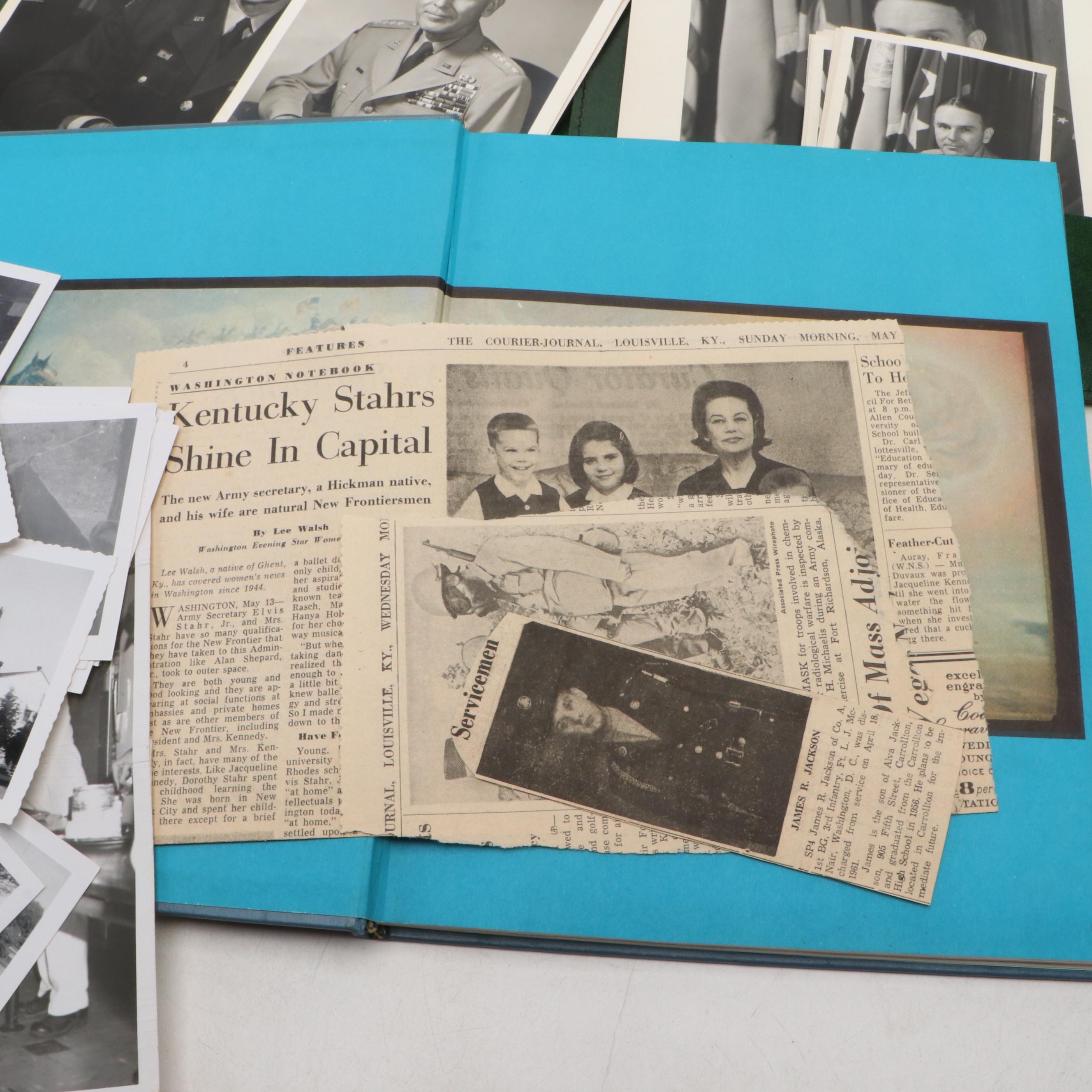 U.S. Army Training Center Fort Knox Book with Other Military Ephemera and Photos