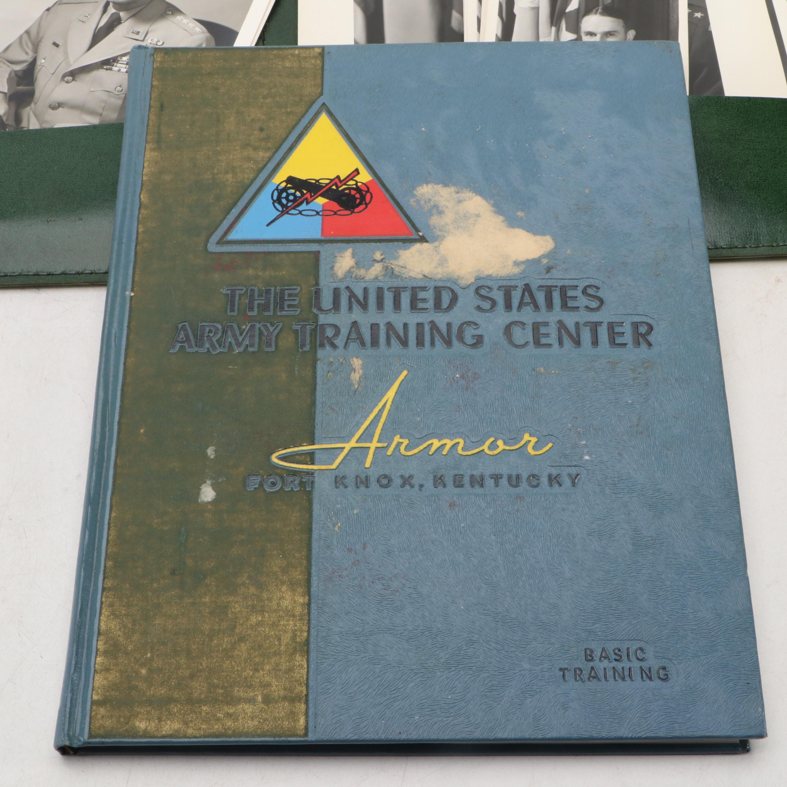 U.S. Army Training Center Fort Knox Book with Other Military Ephemera and Photos