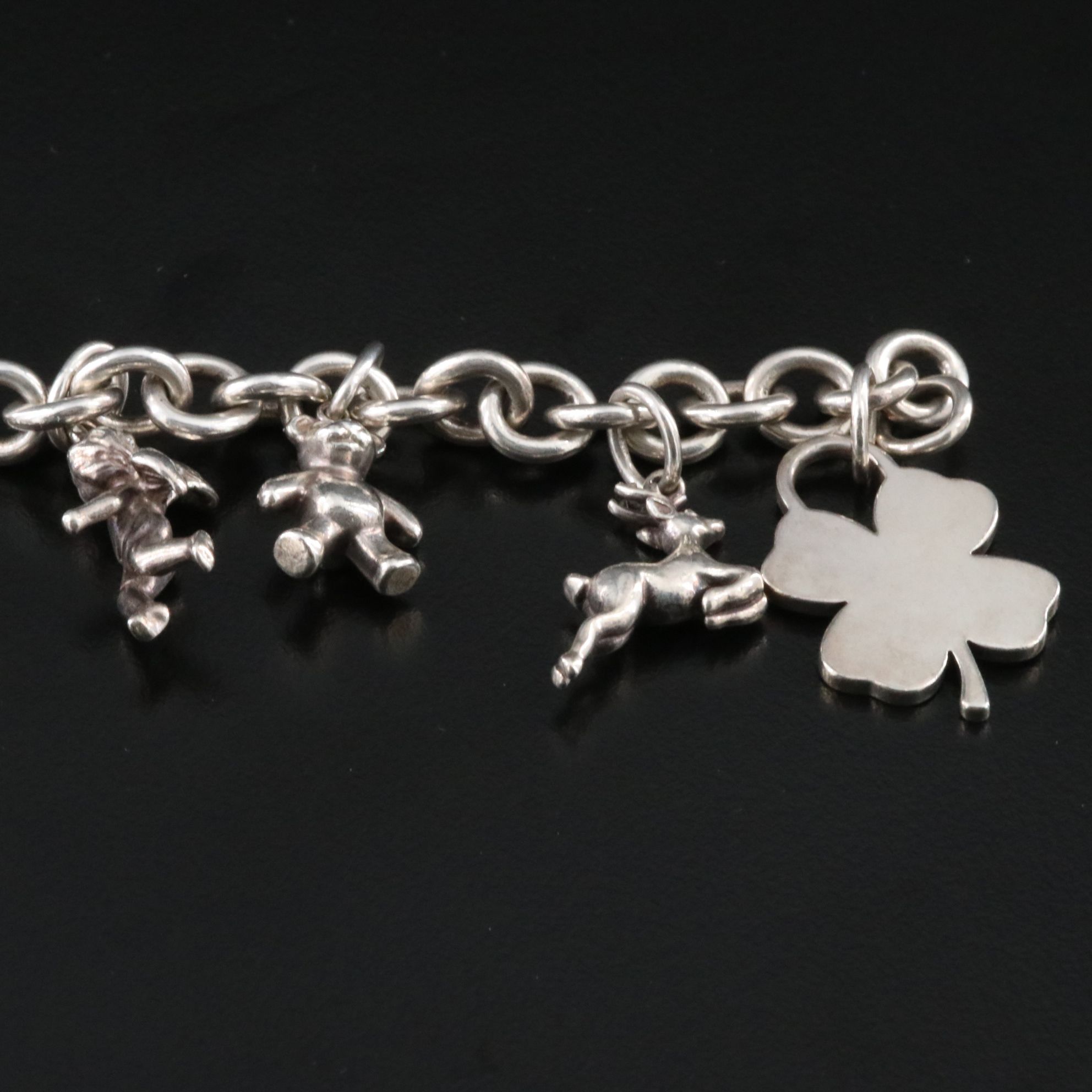 Tiffany & Co. Sterling Charm Bracelet with Tiffany Charms