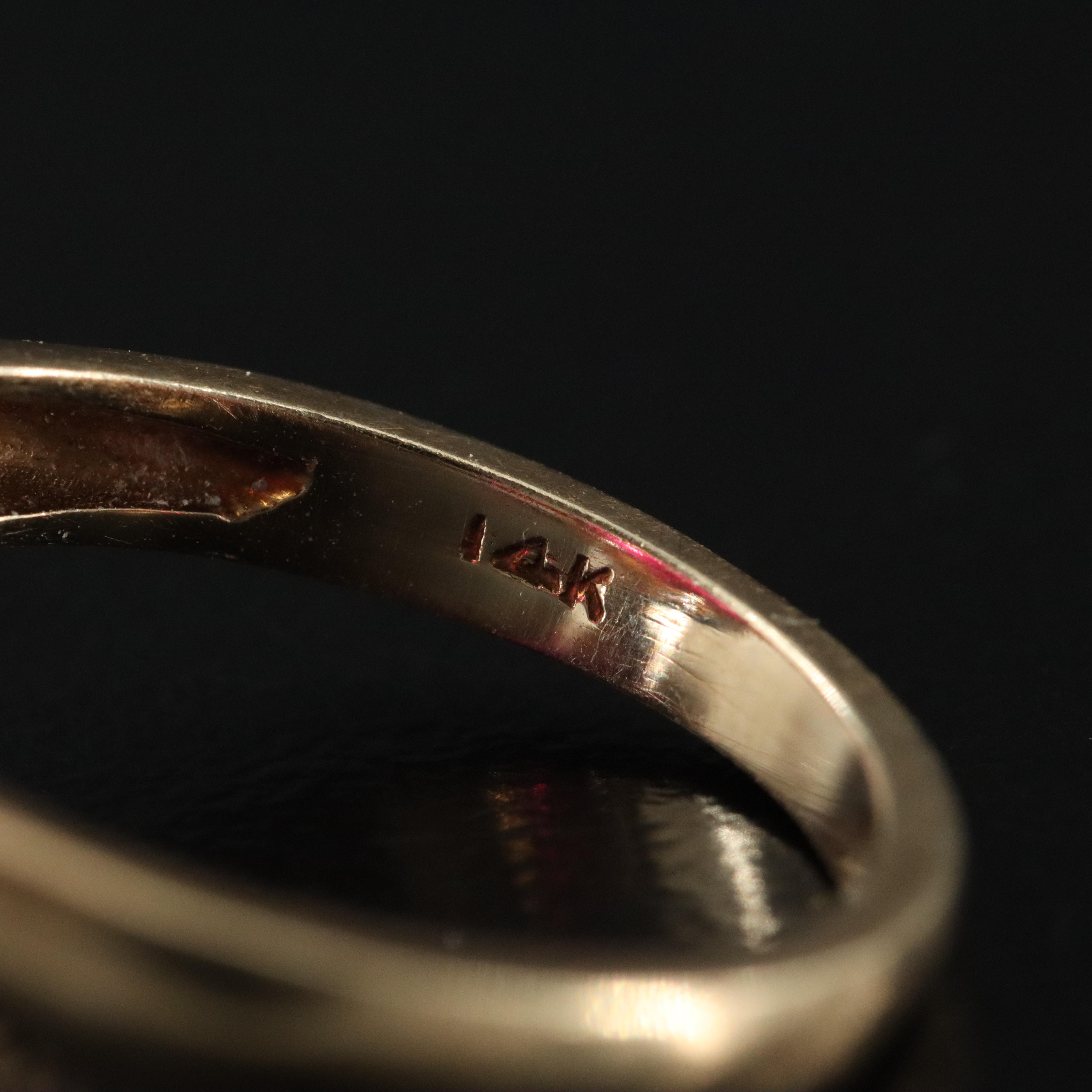 Vintage 14K Ruby Belcher Ring