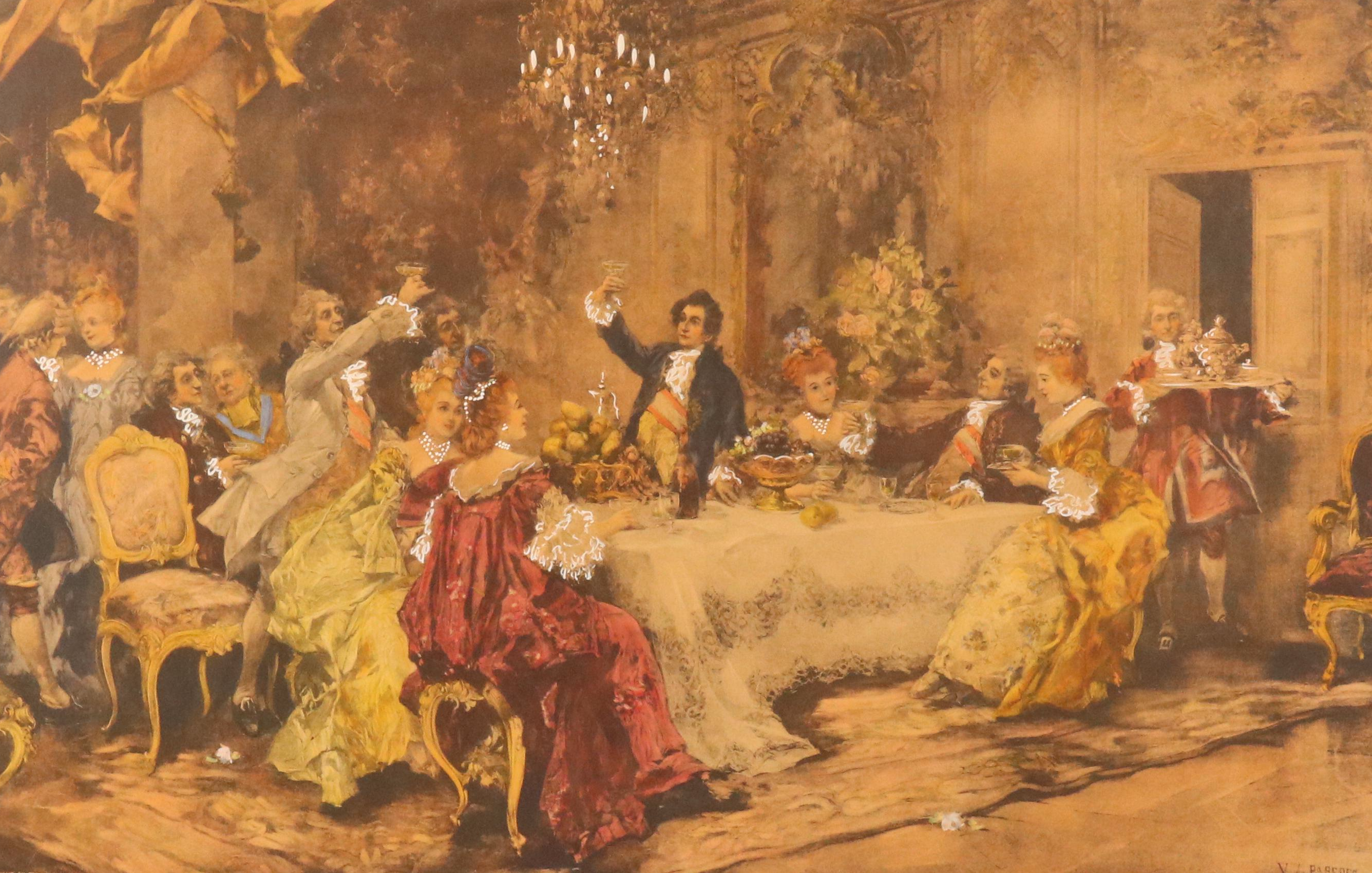 Hand-Colored Lithograph After Vincent Garcia de Paredes