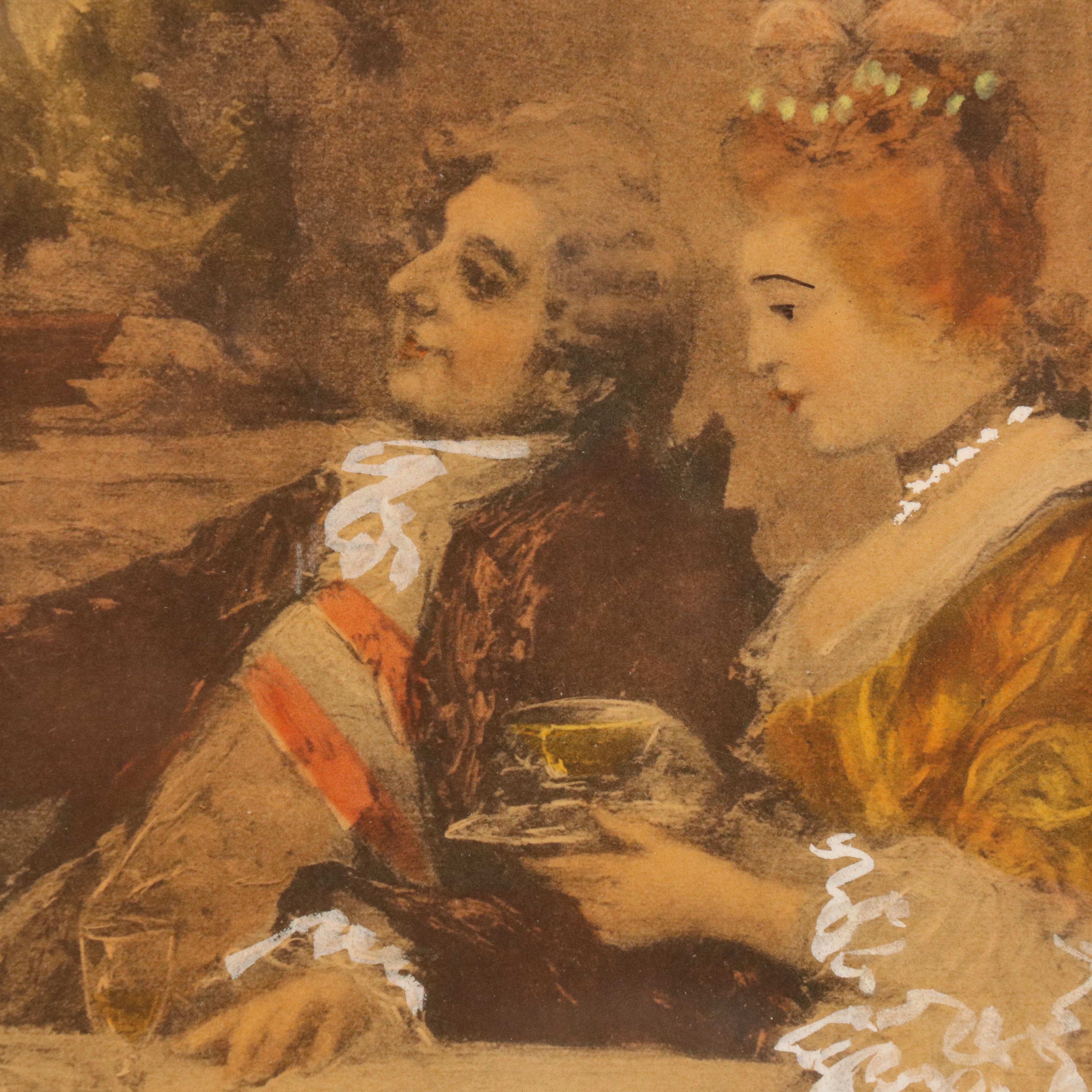 Hand-Colored Lithograph After Vincent Garcia de Paredes