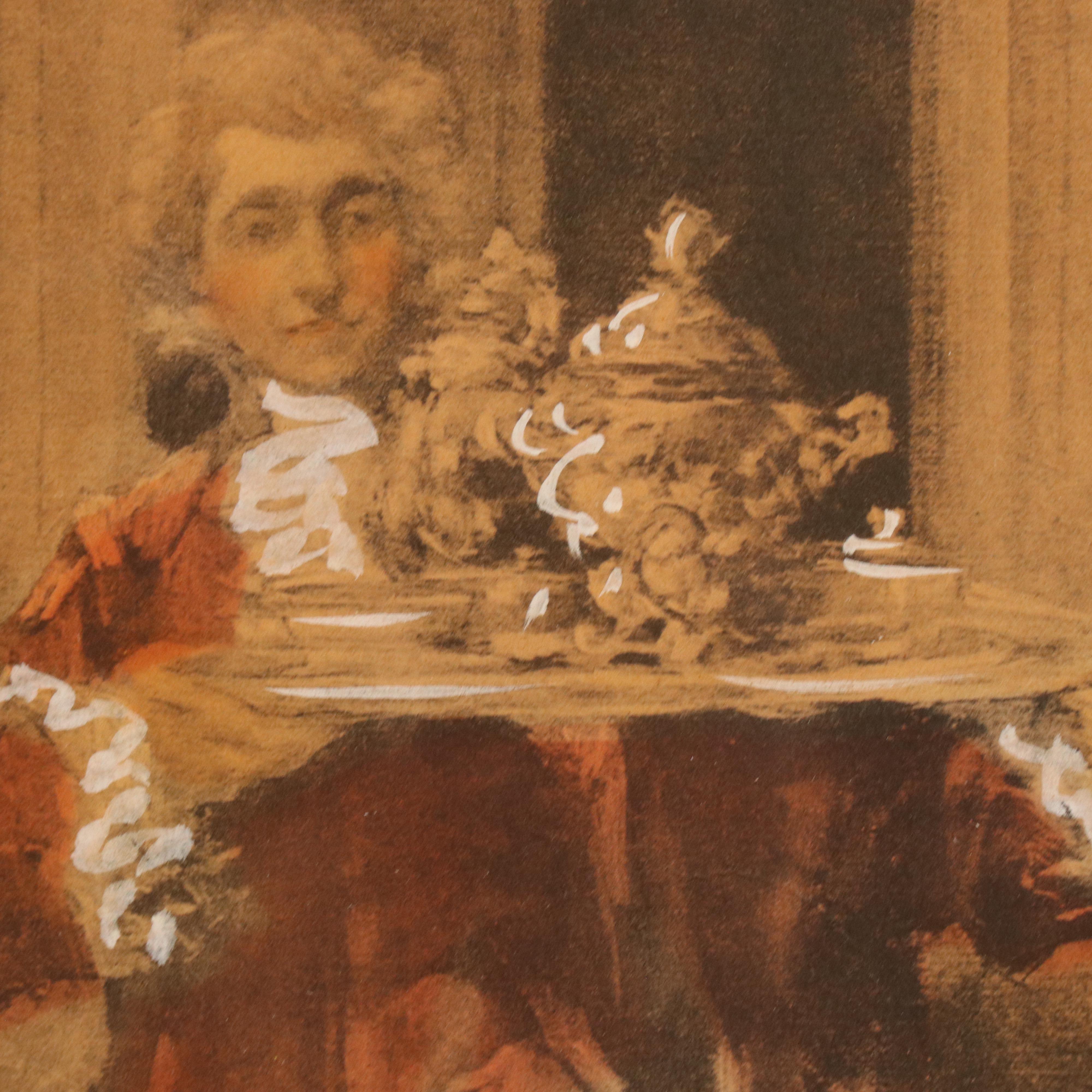 Hand-Colored Lithograph After Vincent Garcia de Paredes