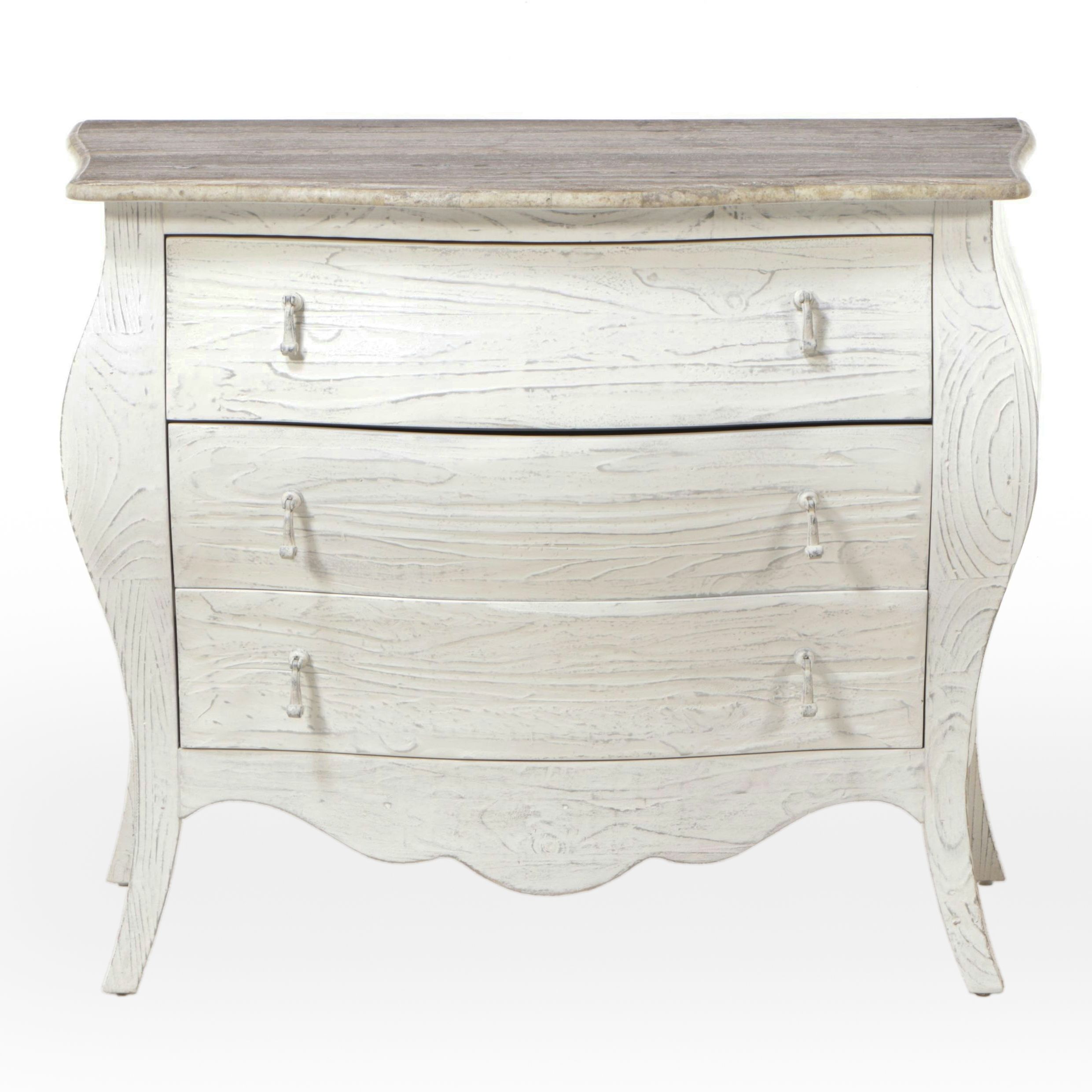 Hooker French Provincial White-Finished Wood Commode