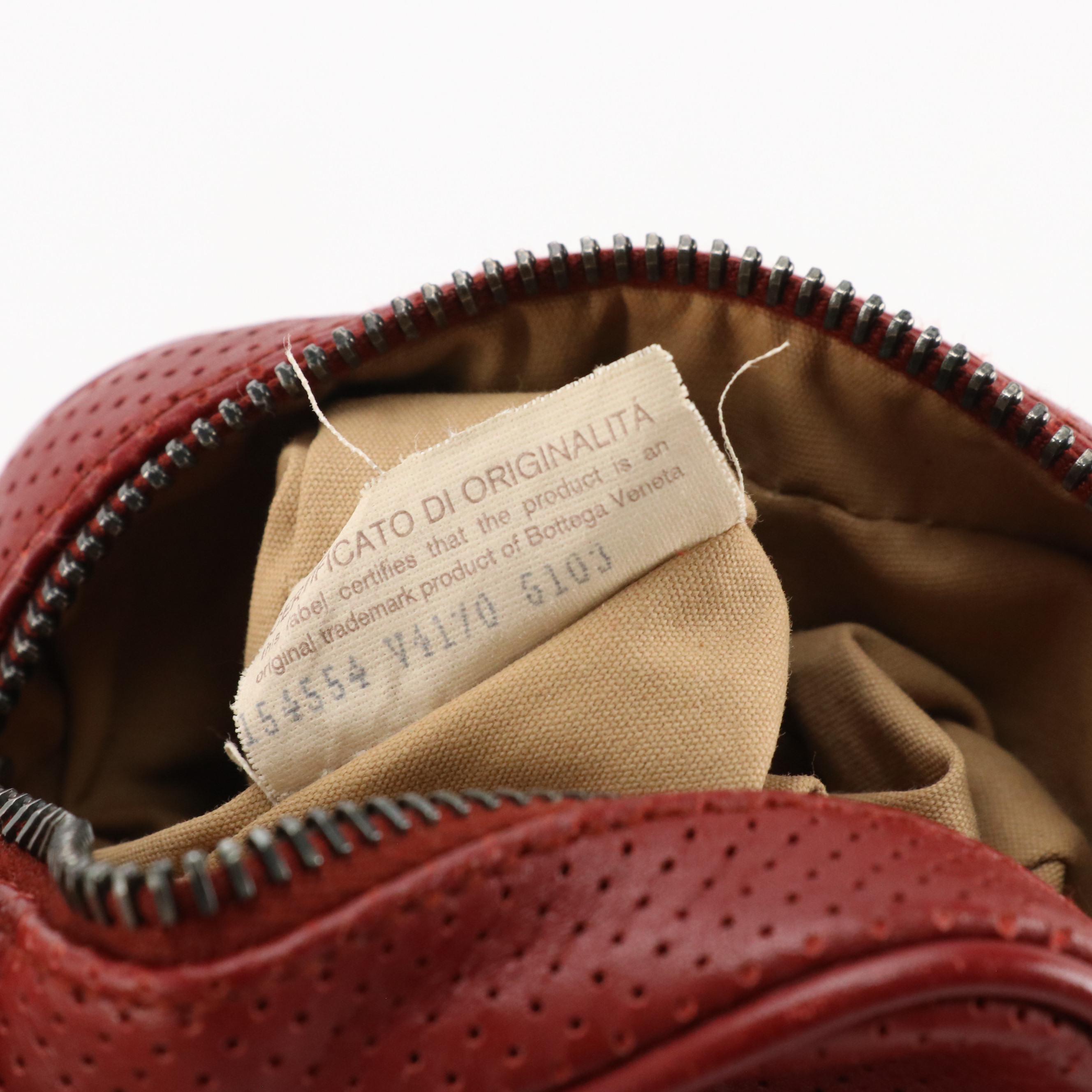 Bottega Veneta Perforated Intrecciato Leather Camera Bag