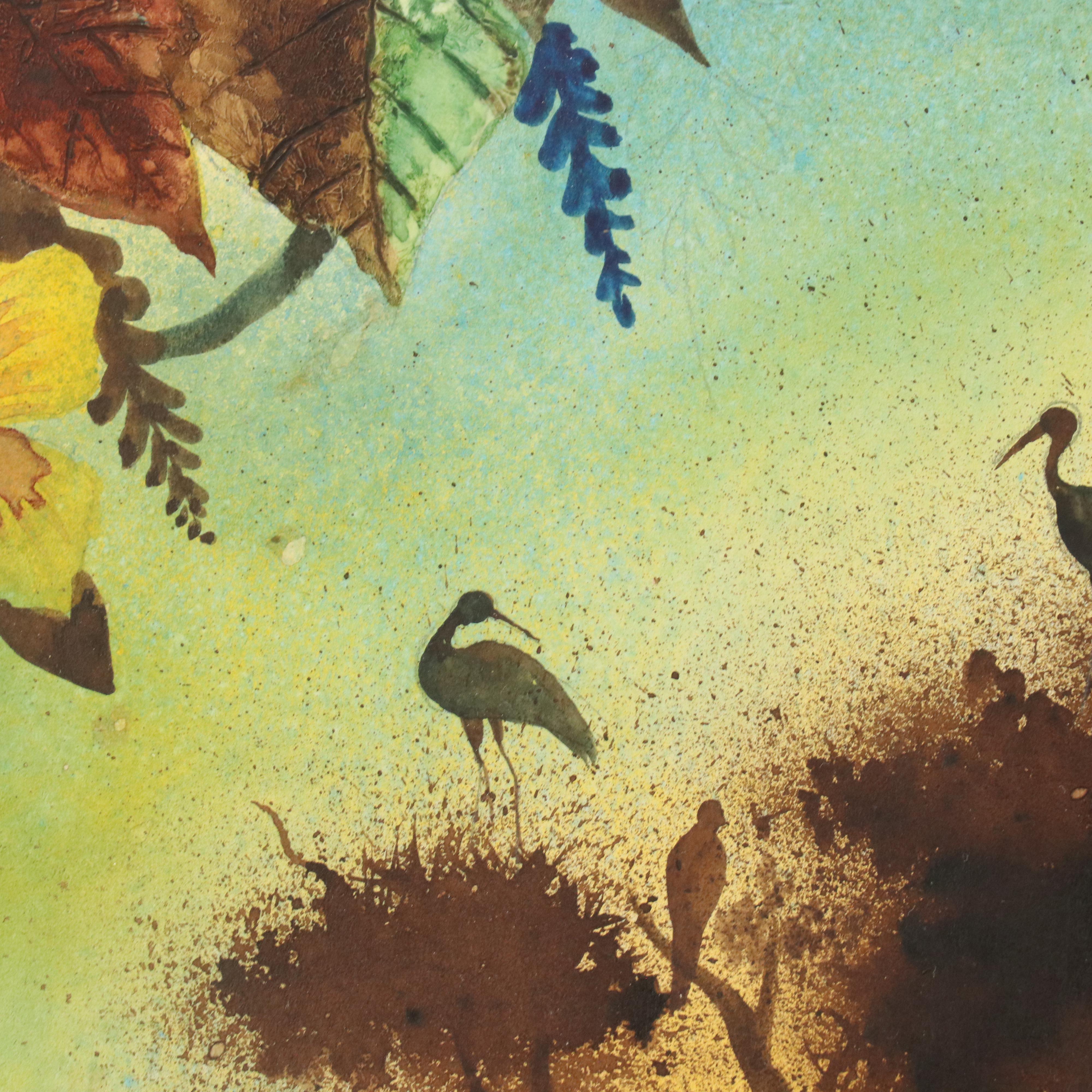 Porro South American River Mixed Media Composition