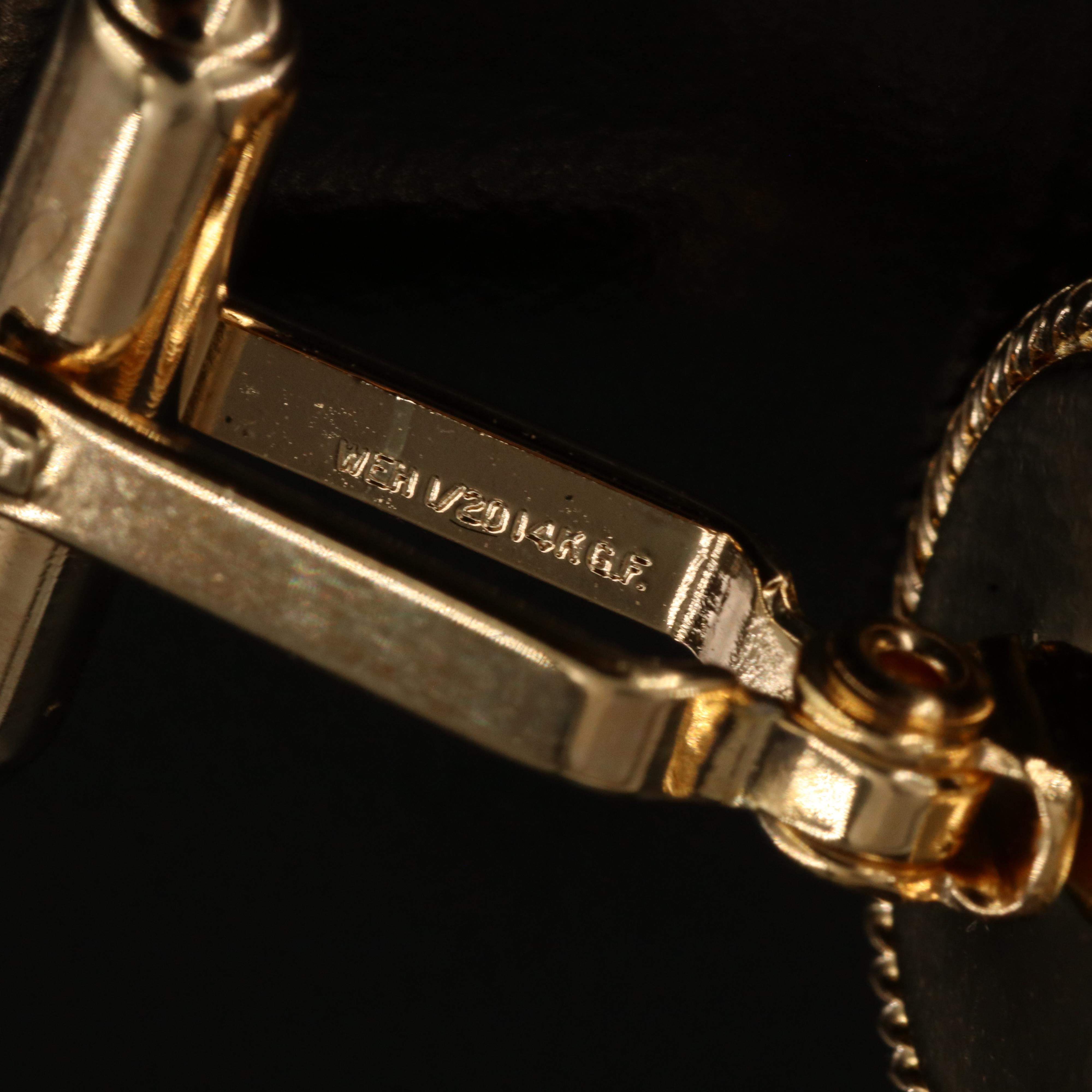 Walter E Hayward Gold-Filled Men's Dress Set with Black Onyx