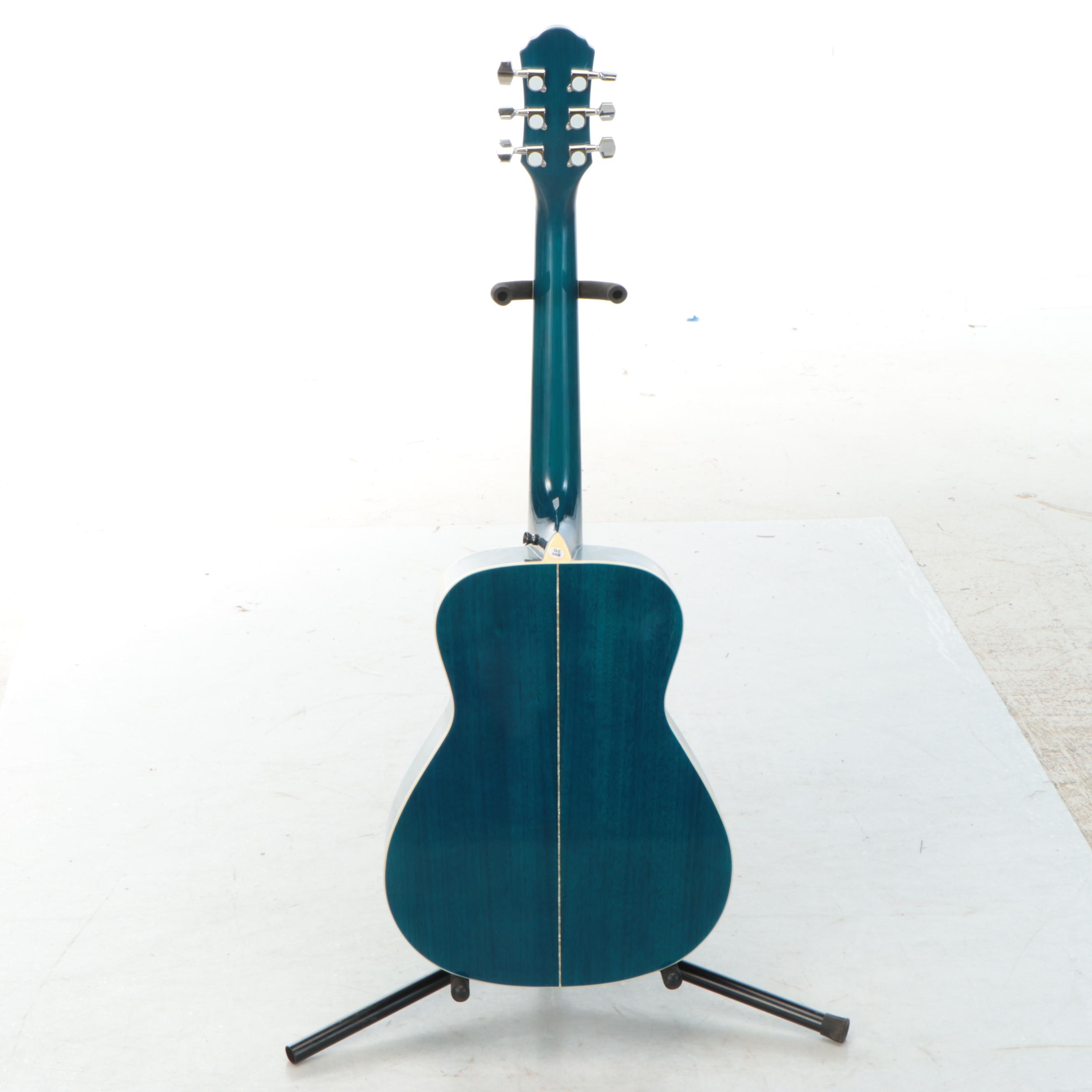 Oscar Schmidt by Washburn 1/2 Size Dreadnought Blue Acoustic Guitar