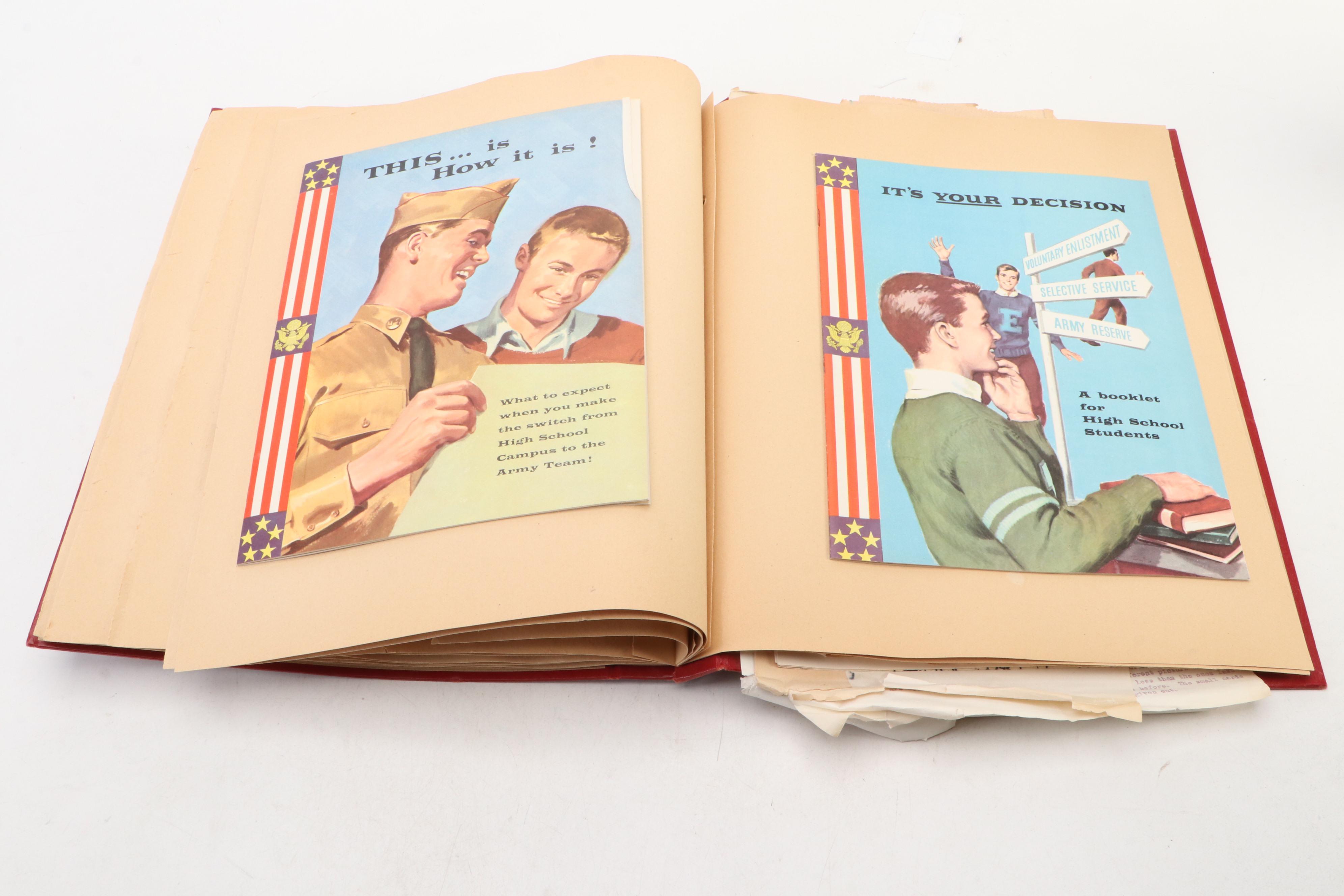 Carrollton High School with Other Yearbooks and World War II Era Ephemera