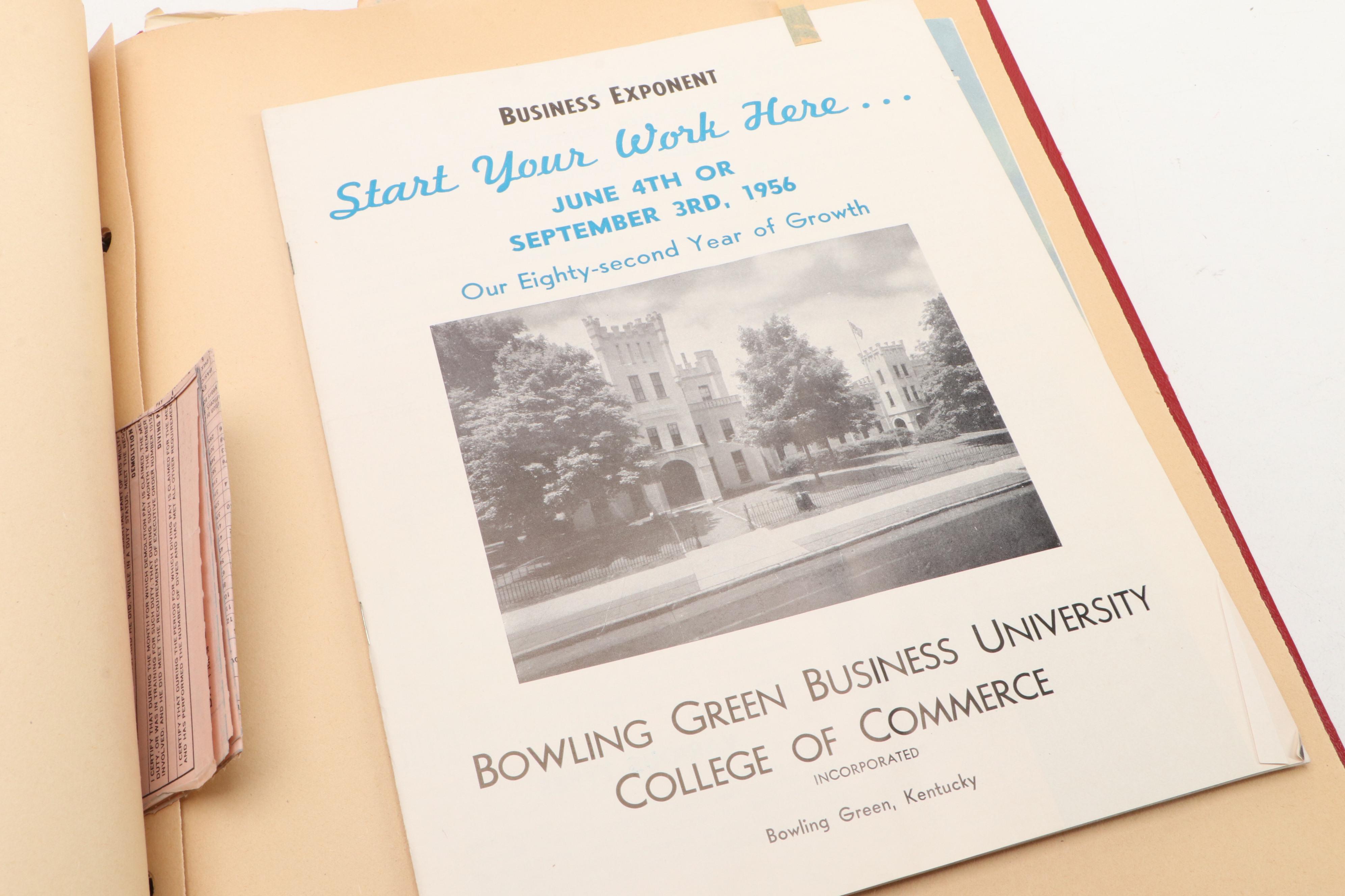 Carrollton High School with Other Yearbooks and World War II Era Ephemera