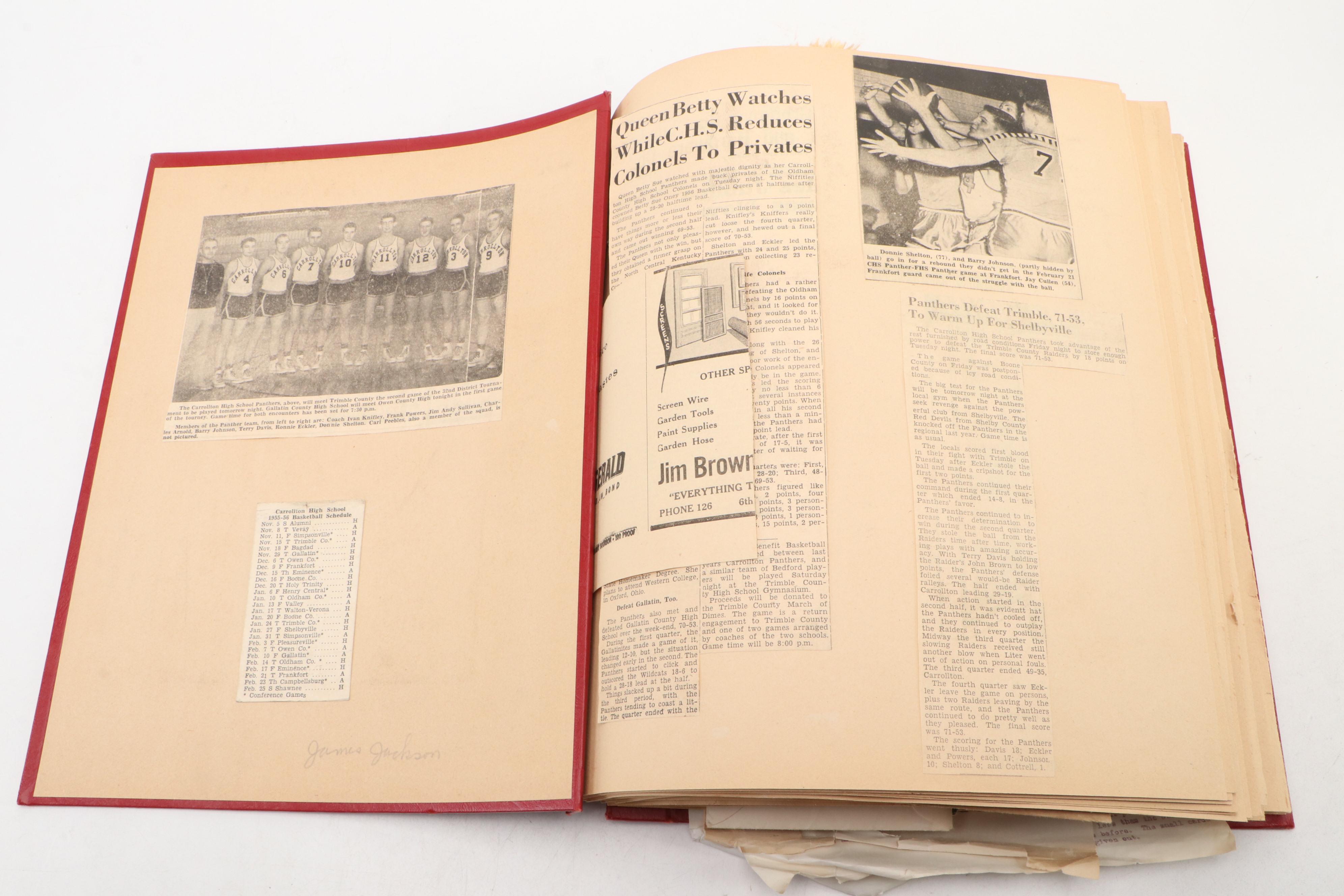 Carrollton High School with Other Yearbooks and World War II Era Ephemera