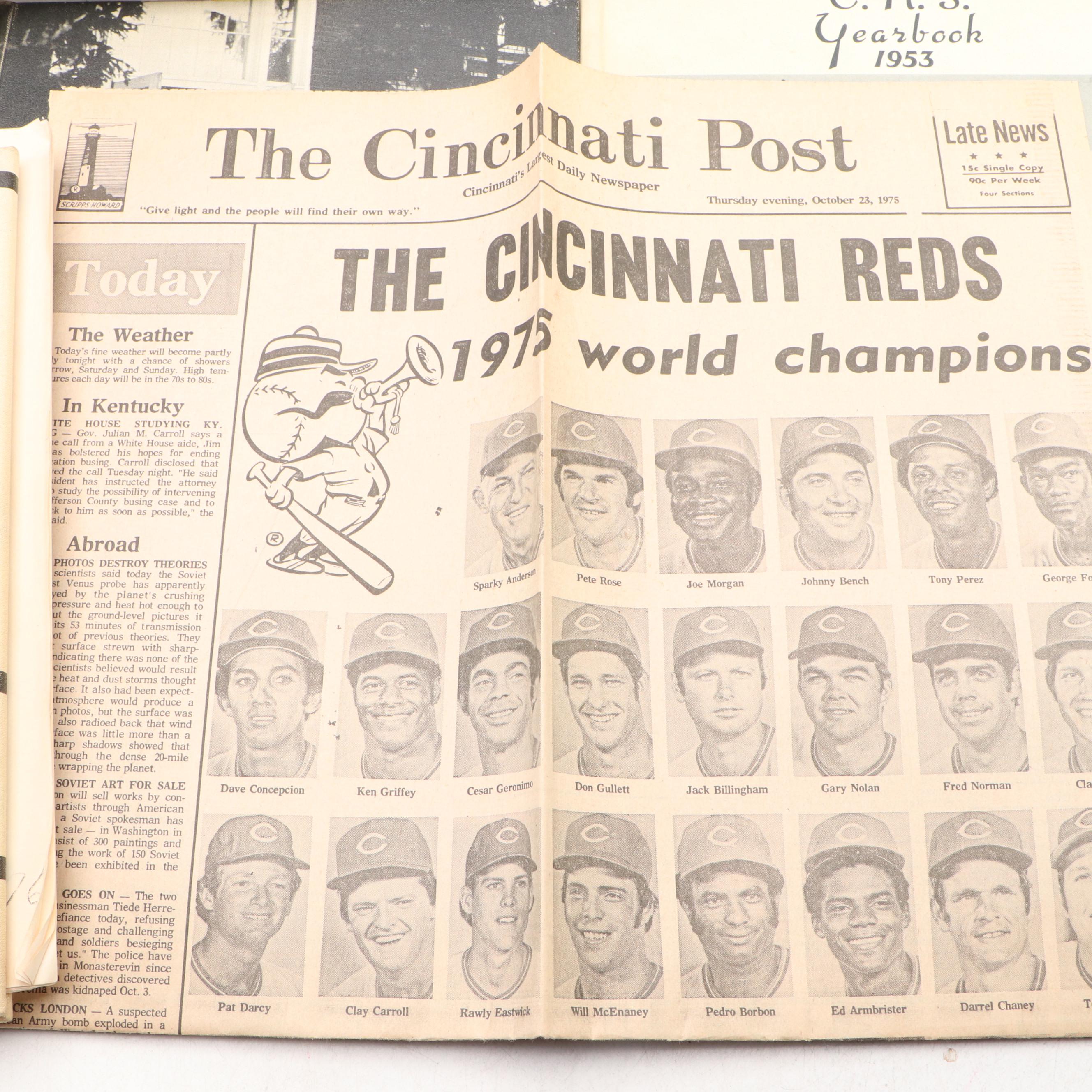 Carrollton High School with Other Yearbooks and World War II Era Ephemera