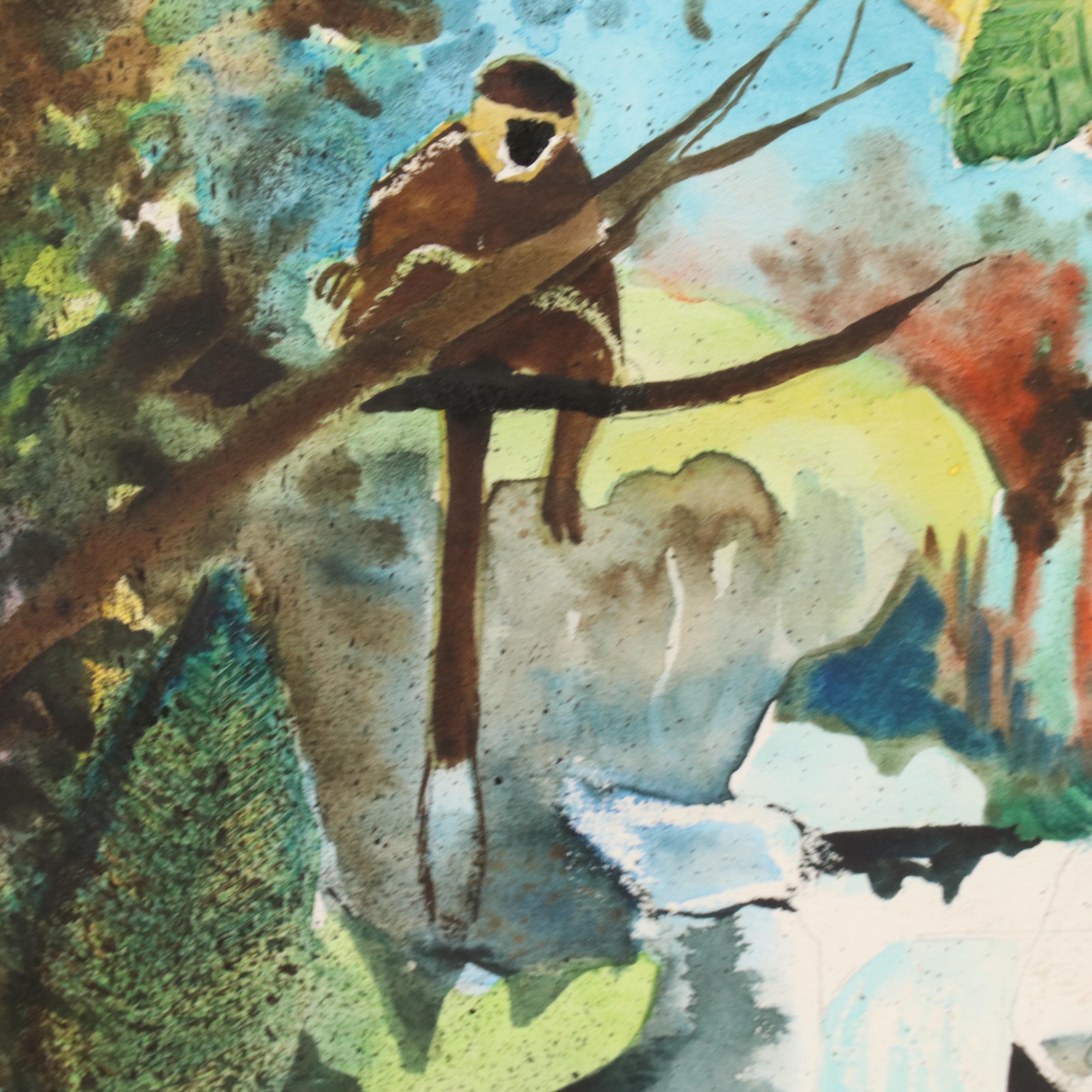 Porro Rainforest Mixed Media Composition