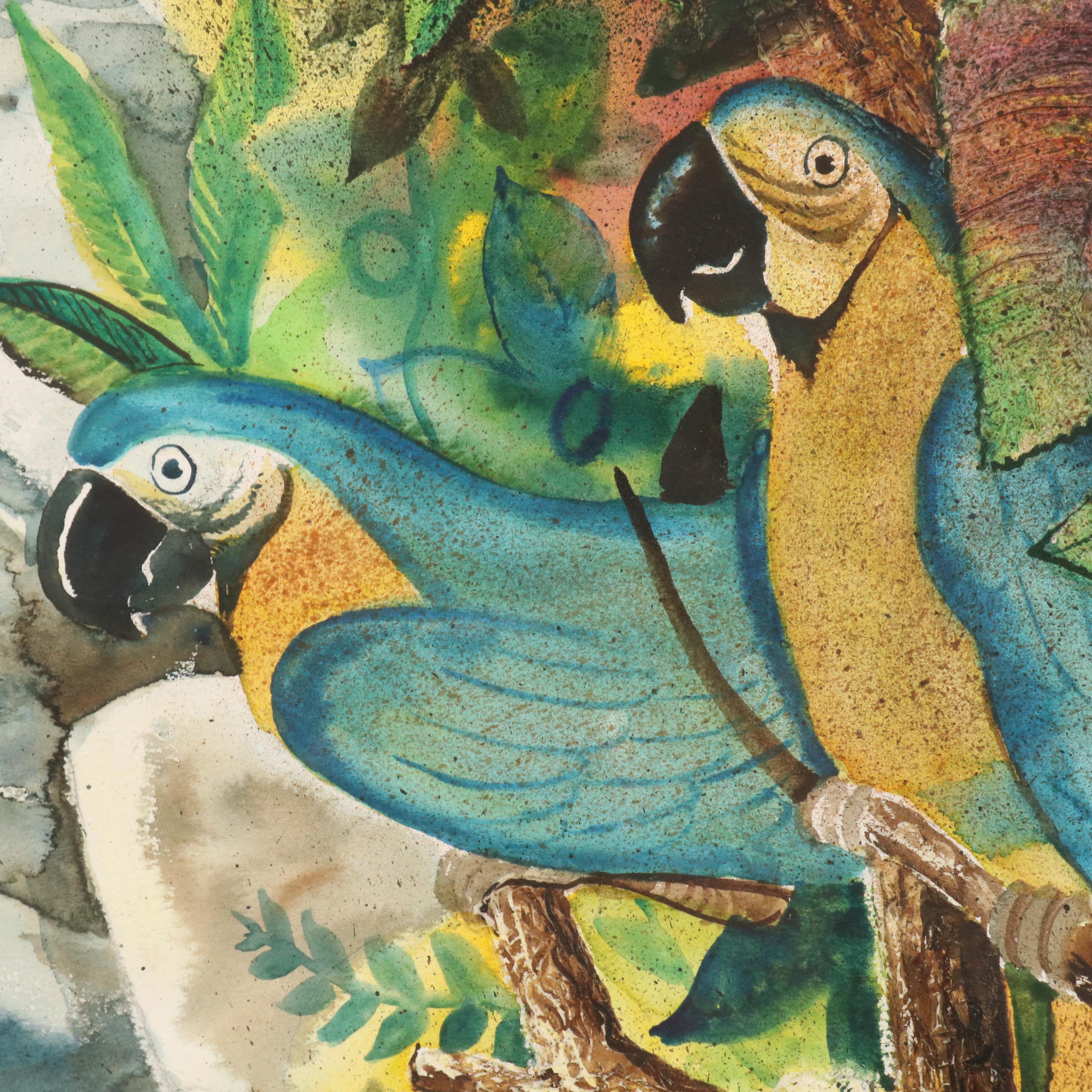 Porro Rainforest Mixed Media Composition