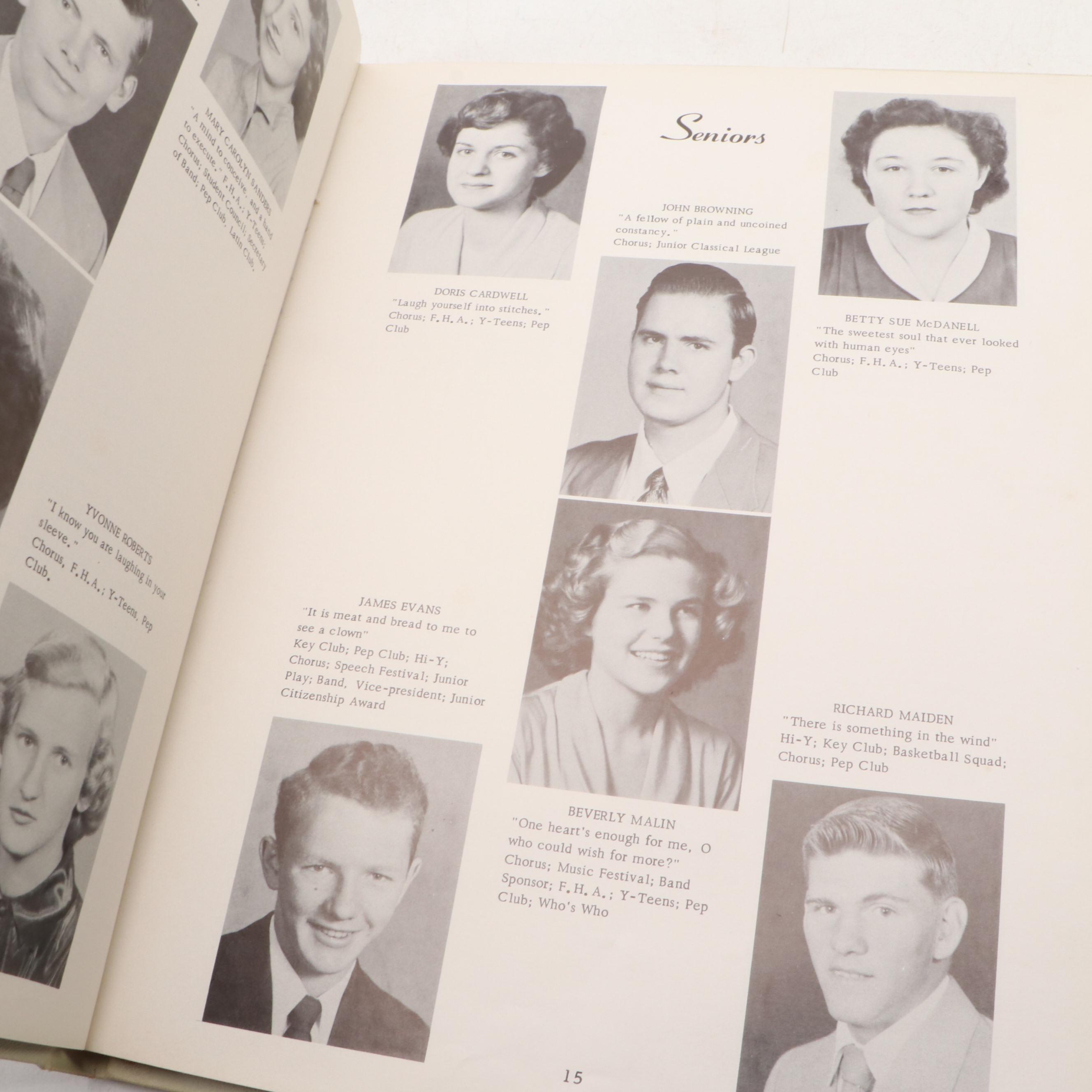 Carrollton High School with Other Yearbooks and World War II Era Ephemera