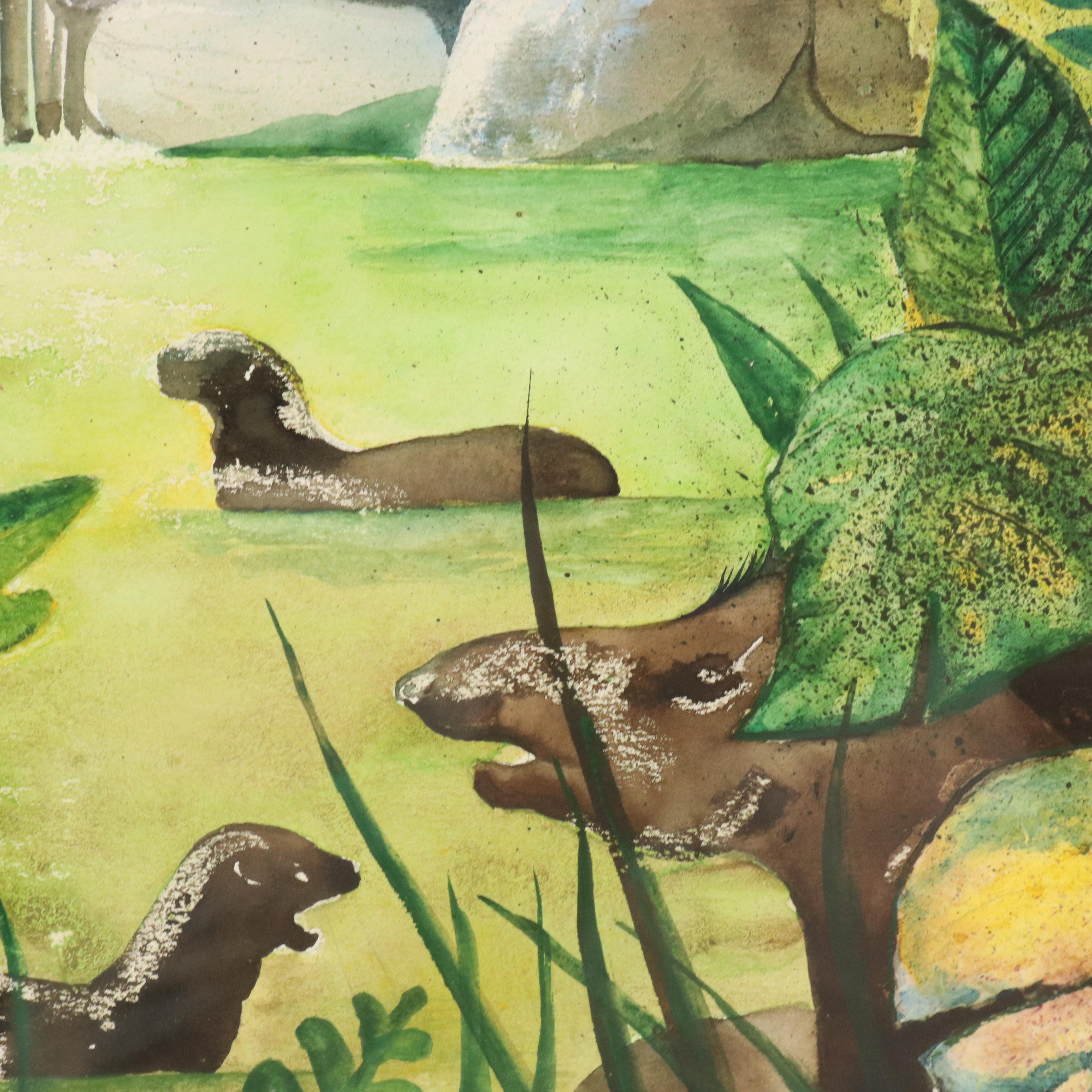 Porro Rainforest Mixed Media Composition