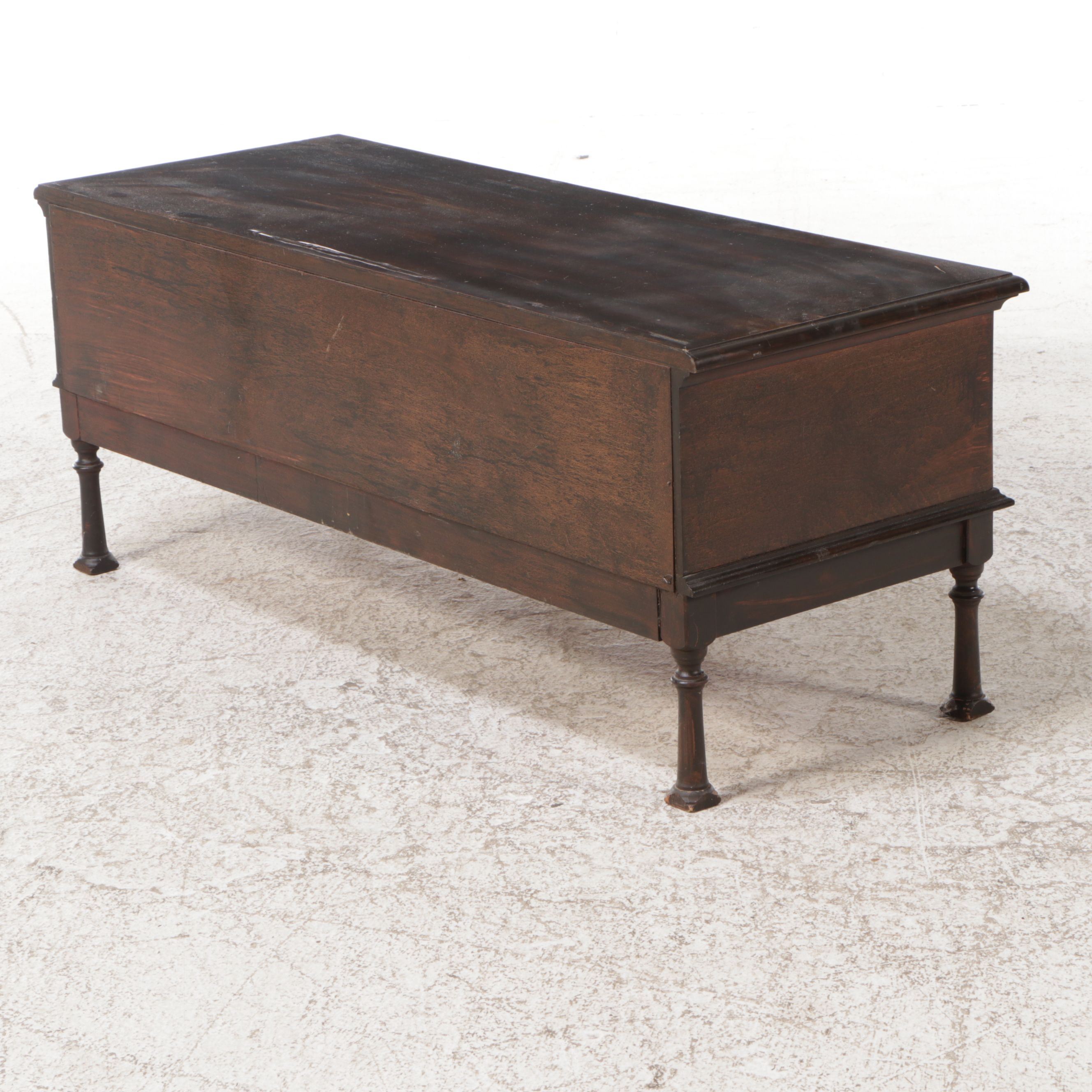 William and Mary Style Low Chest of Drawers, 20th Century