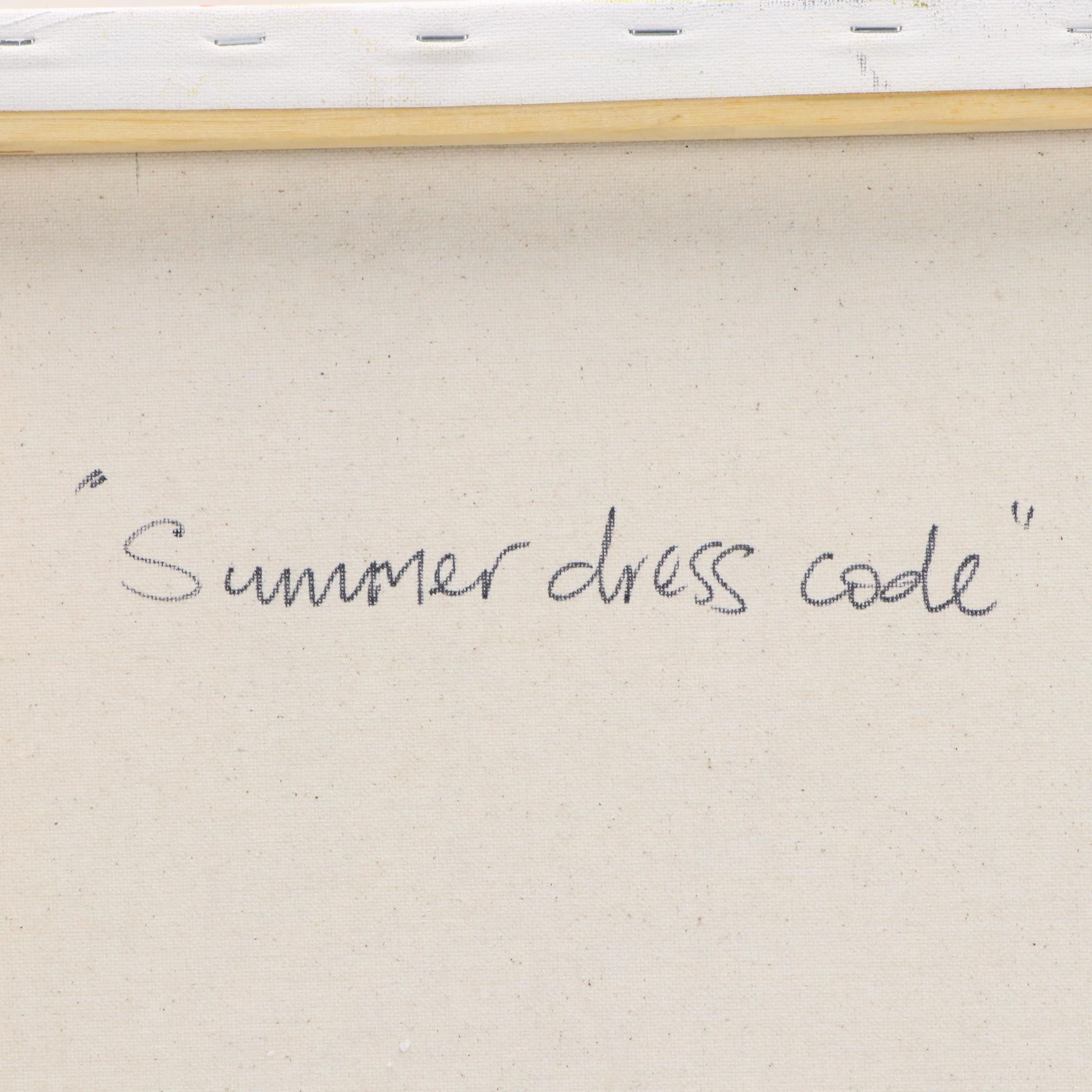 Abiola Idowu Stylized Portrait Collage "Summer Dress Code," 2023