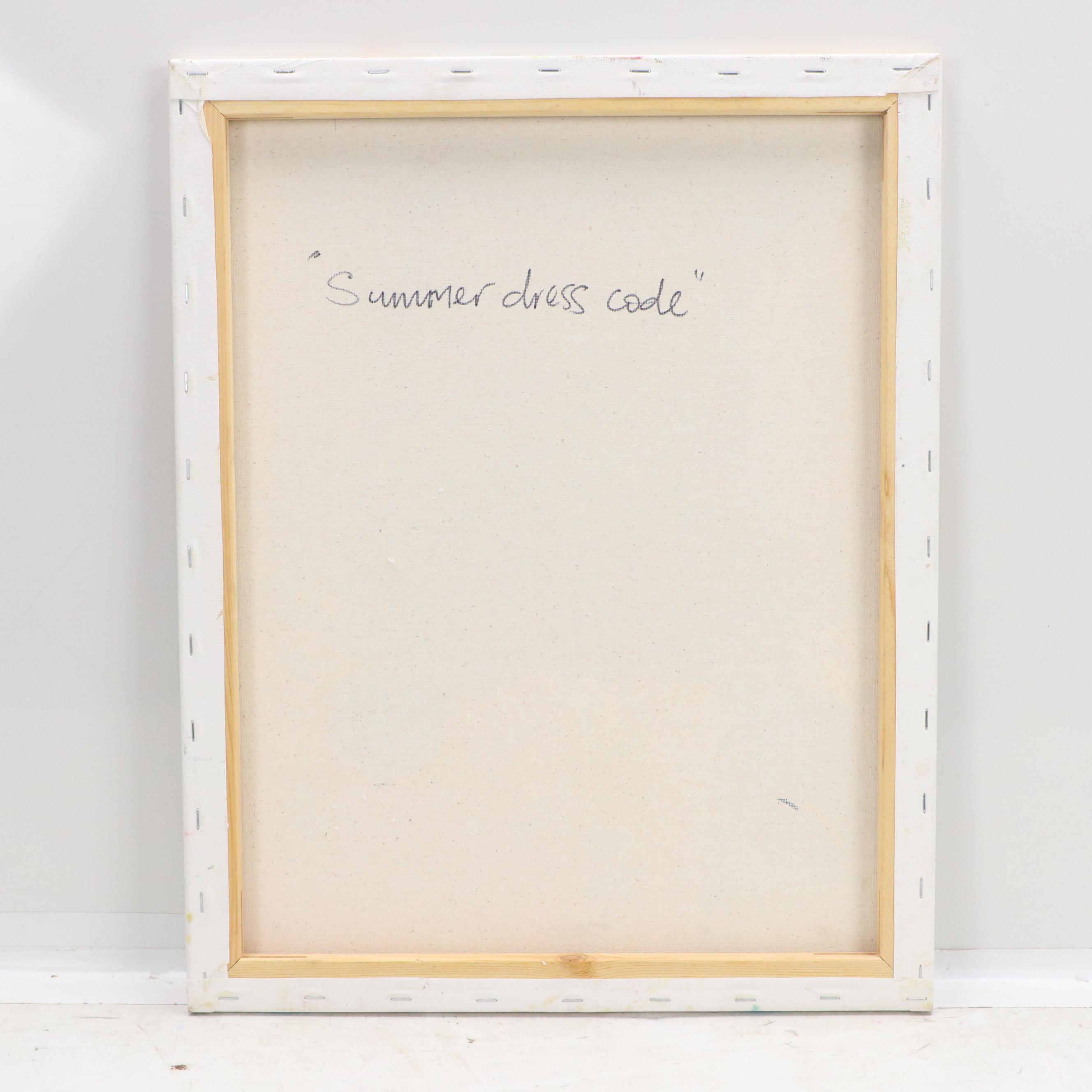 Abiola Idowu Stylized Portrait Collage "Summer Dress Code," 2023