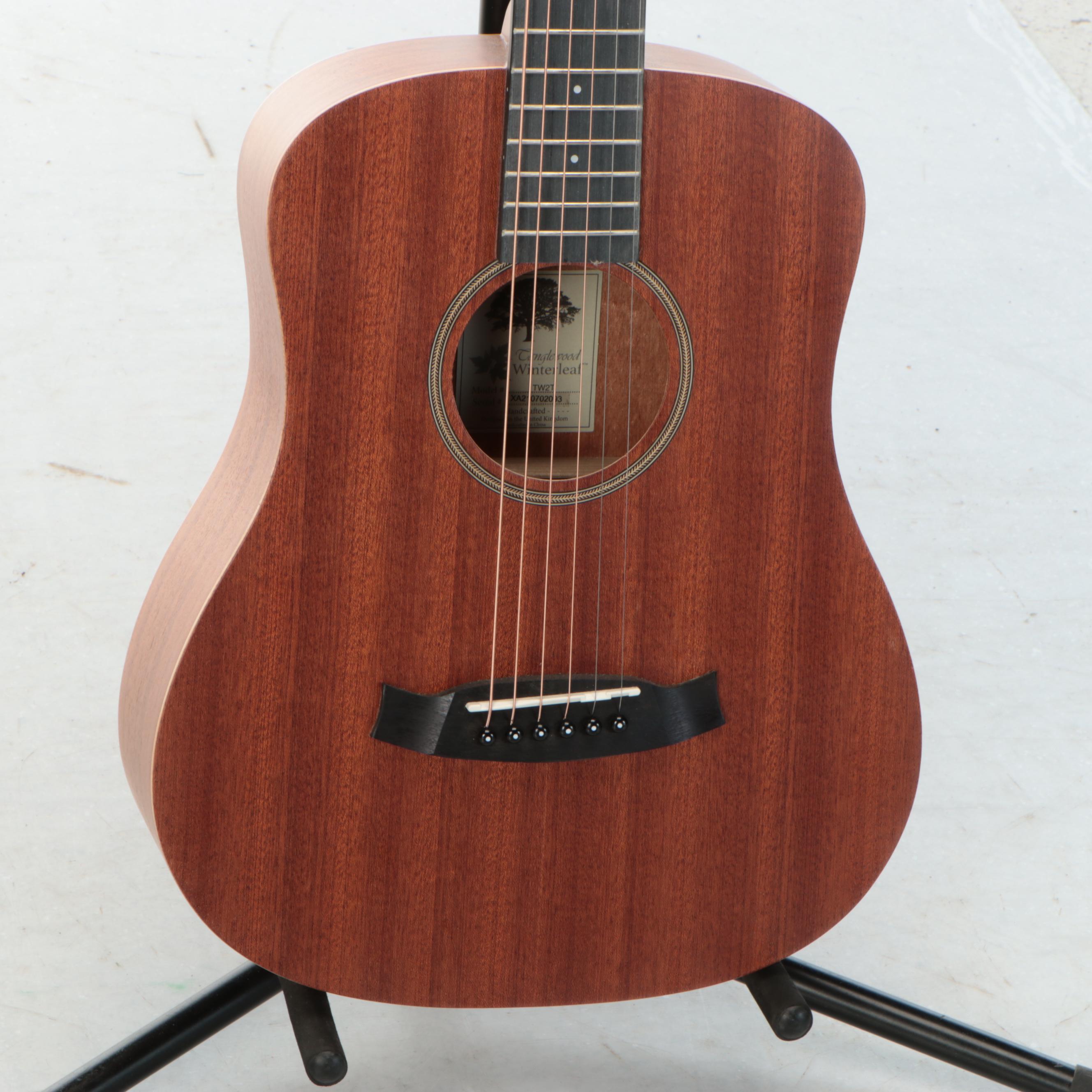 Tanglewood TW2T Winterleaf Handcrafted Mahogany Travel Acoustic Guitar