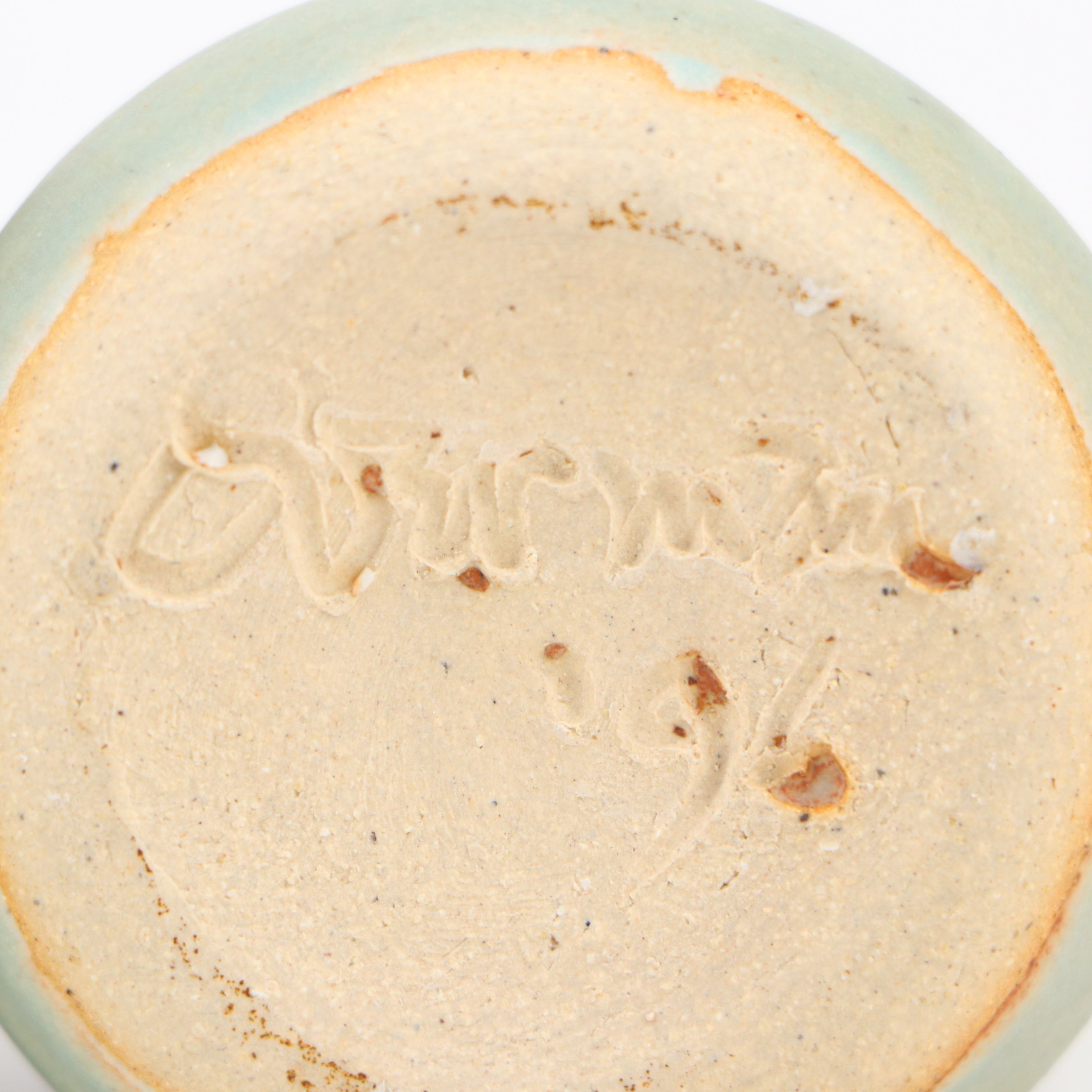 Dick Overman Handcrafted Ceramic Honey Pot and Bud Vase